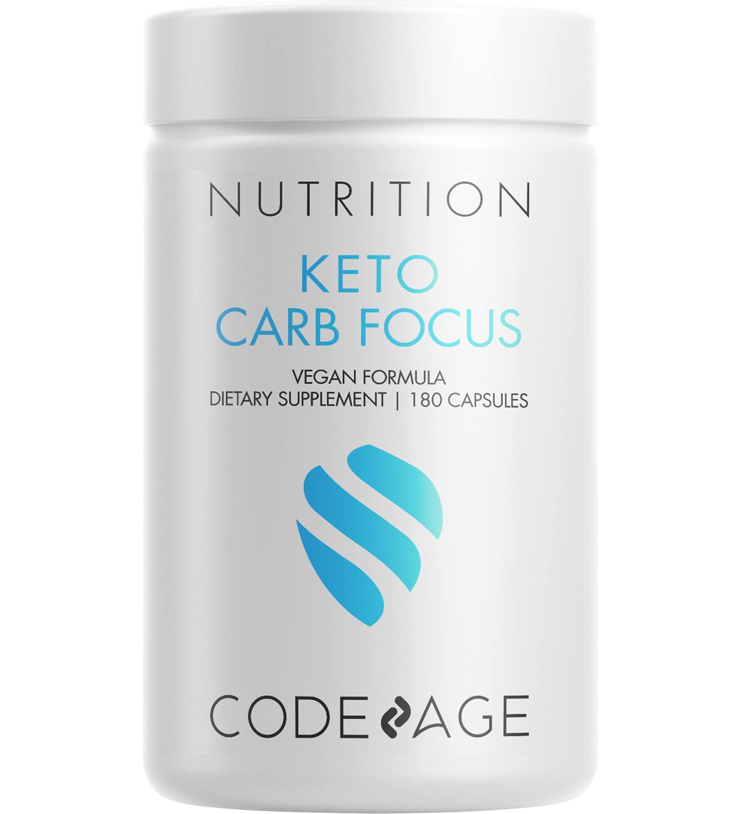 Codeage Keto Carb White Kidney Bean Green Tea & Cinnamon Bark Supplement - 180 Capsules | Triple Action Keto Cheat Vegan Pills for Ketogenic & Low Carb Diet - 3 Months Supply, Non-GMO & Gluten-Free - Buy Online on GoSupps.com