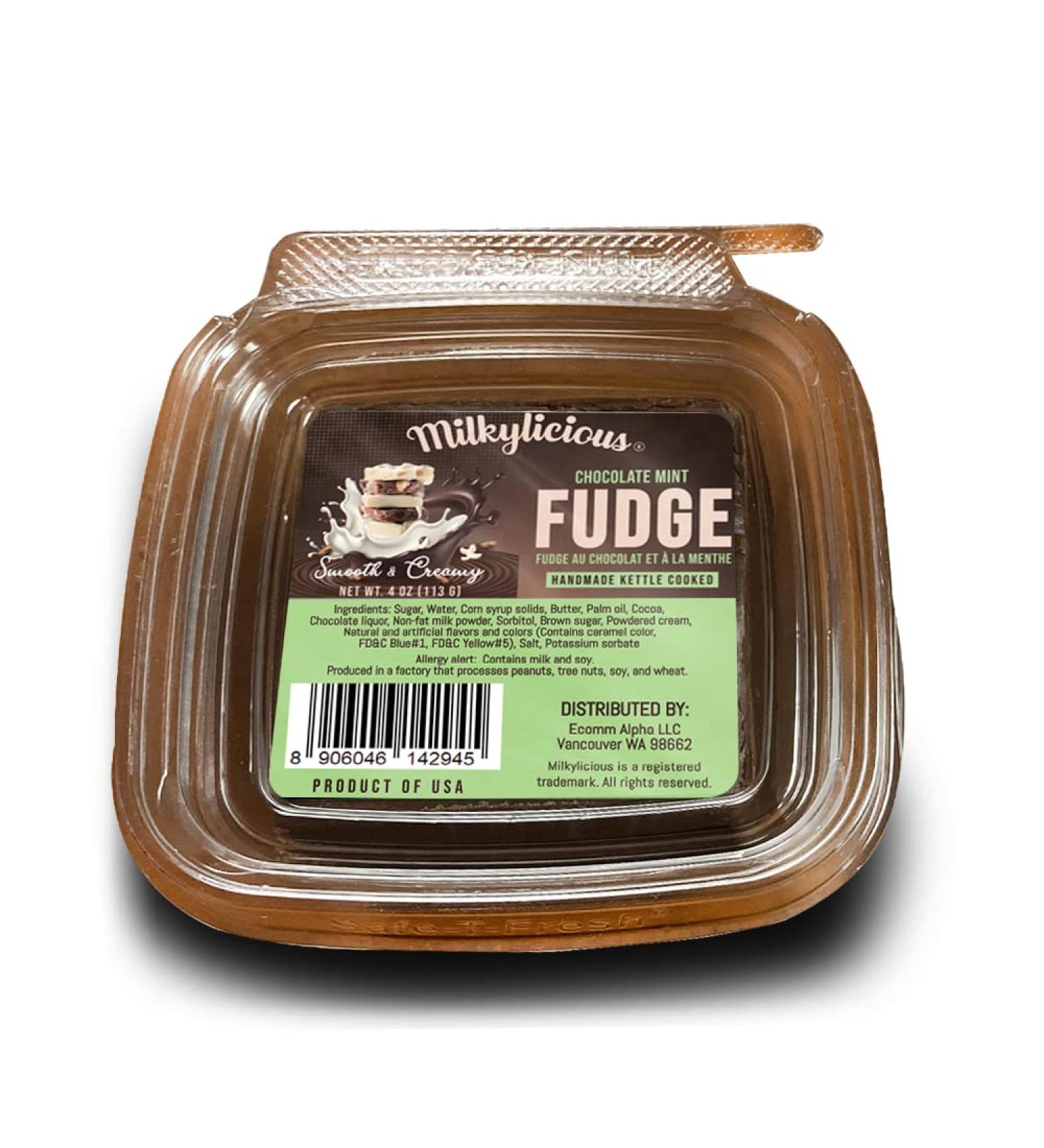 Milkylicious Old Fashioned Handmade Smooth Creamy Fudge - AlmondChai (1/4 Pound) | Kettle Cooked & Individually Wrapped in USA in Small Batches for a Rich Delicious Taste