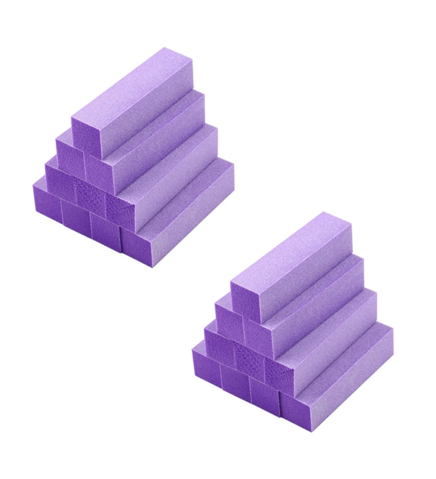 VENEKA 20X Buffing Sanding Buffer Block Files Acrylic Pedicure Manicure Nail Art Tips (Color: Purple) - Buy Online on GoSupps.com