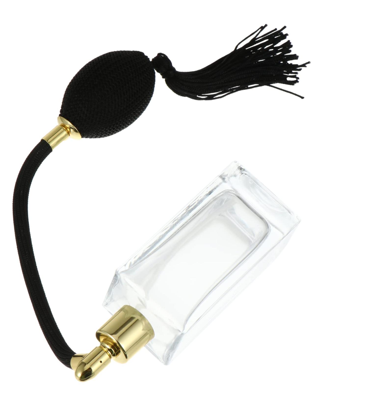 Beatifufu 1pc Perfume Bottle Perfume Bottle Essential Oil Bottle Shampoo Dispenser Spray Empty Bottle Essential Oil Perfume Shampoo Container Spray Glass Cover Travel Vintage 11.00X4.00X3.50CM Black - Buy Online on GoSupps.com