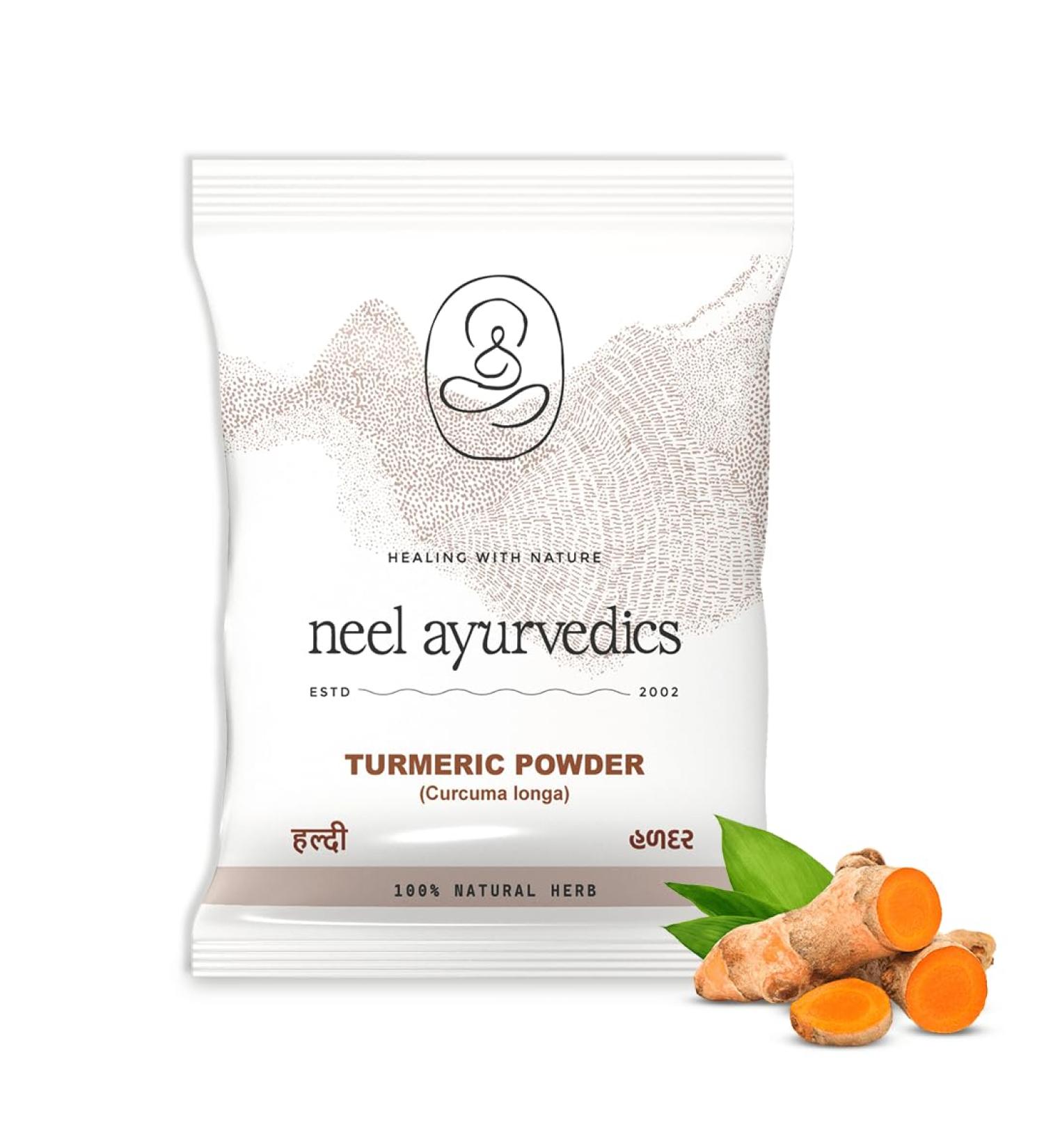 Neel Ayurvedics Turmeric Haldi Powder 300 GM - Buy Online on GoSupps.com