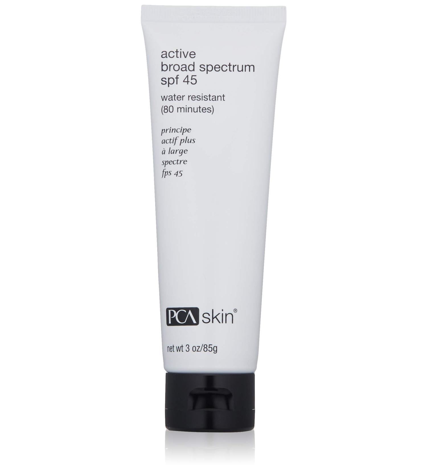 PCA SKIN Active Broad Spectrum SPF 45 Zinc Oxide Sunscreen Lotion 3 fl oz - Reef-Friendly, Oil-Free Formula - Buy Online on GoSupps.com