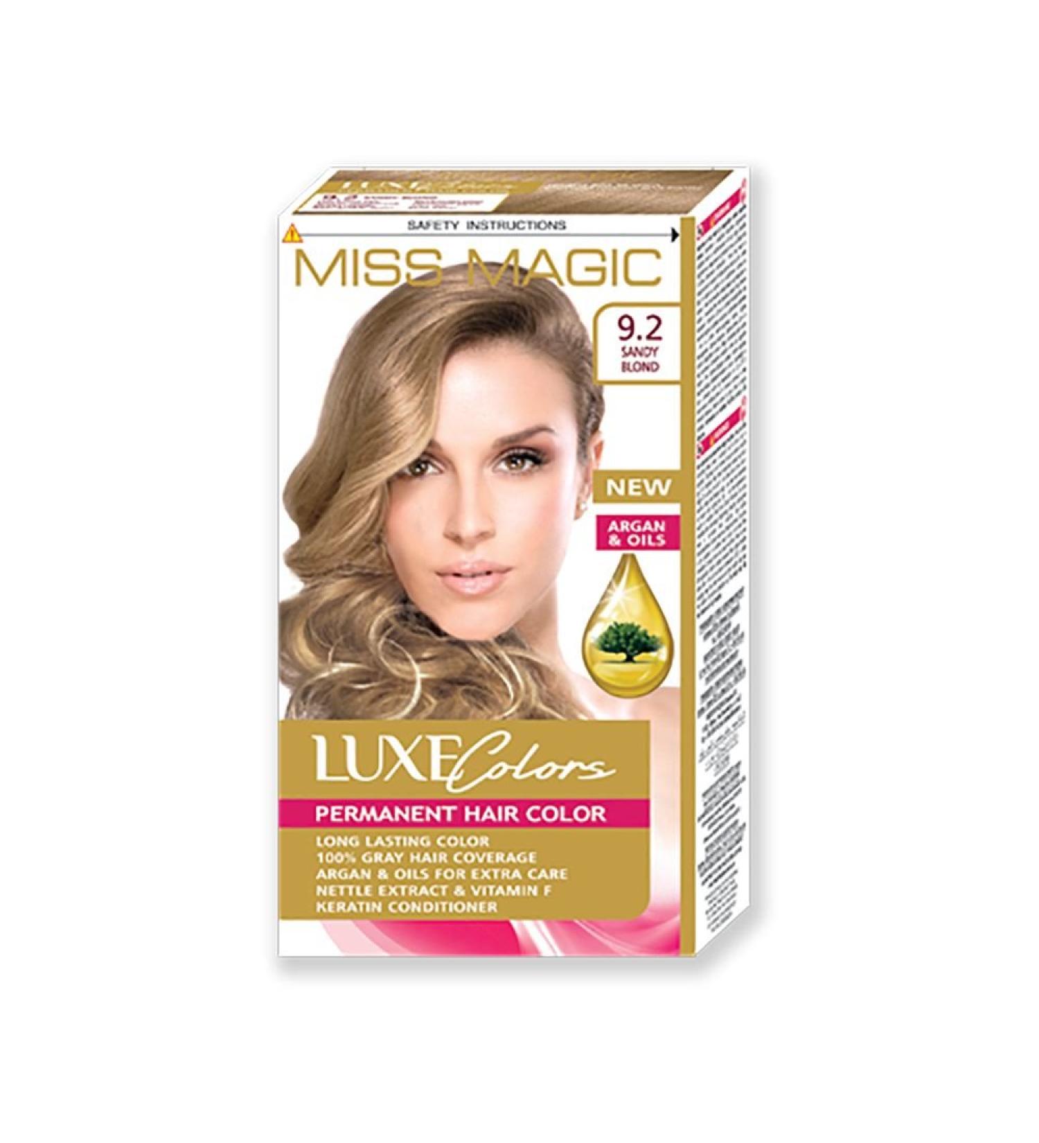 HAIR COLOUR MISS MAGIC DYE SAND Blonde HAIR COLOUR WITH ARGAN