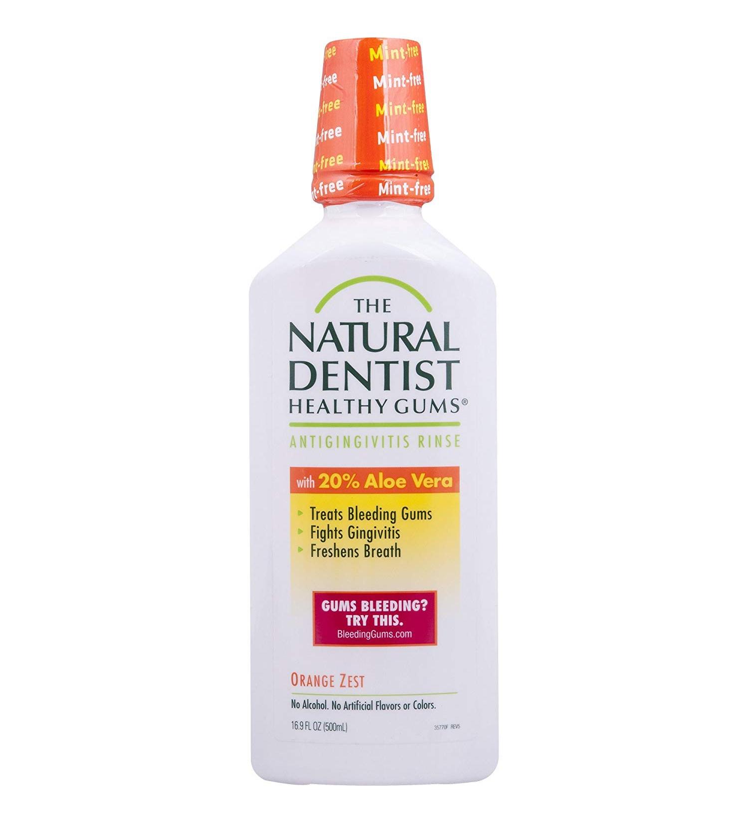 The Natural Dentist Healthy Gums Mouthwash, Orange Zest Flavor, 16.9 fl oz Bottle - Buy Online on GoSupps.com