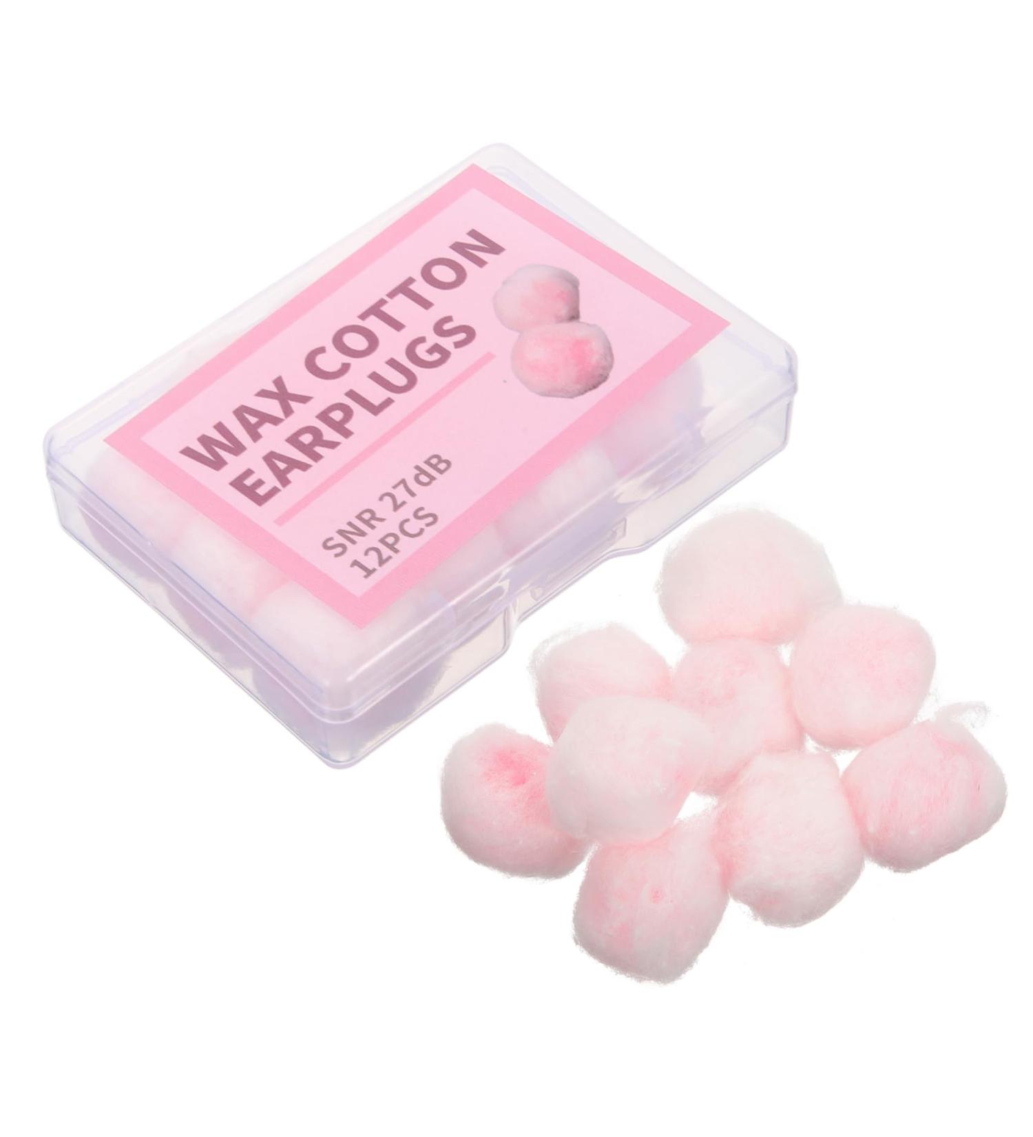 GLEAVI 12pcs Wax Cotton Earplugs - Noise Cancelling Ear Protection for Sleep Travel & Airplane | Effective Sound Blocking Ear Plugs - Buy Online on GoSupps.com