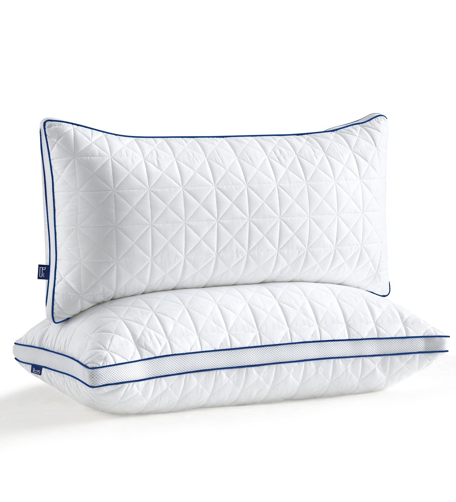 Bedstory 40x80 Pillow Set - 2x950g Microfiber Washable & Breathable Ideal for Allergy Sufferers & Side Sleepers - Buy Online on GoSupps.com