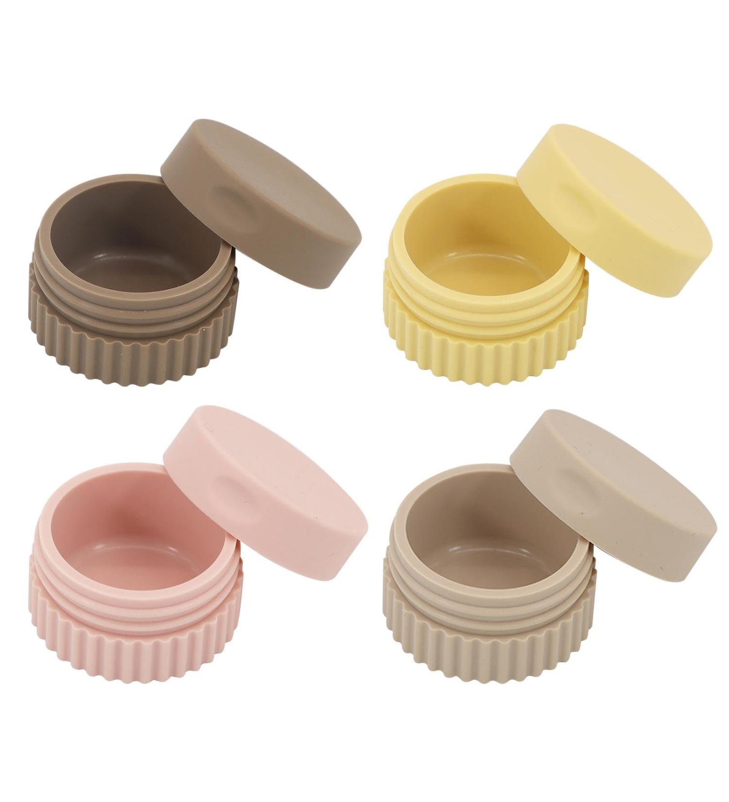 Small Cream Jars Organizer Jar for Loose Powder - Small Toiletries Container for Travel Gym Camping Beach - Buy Online on GoSupps.com