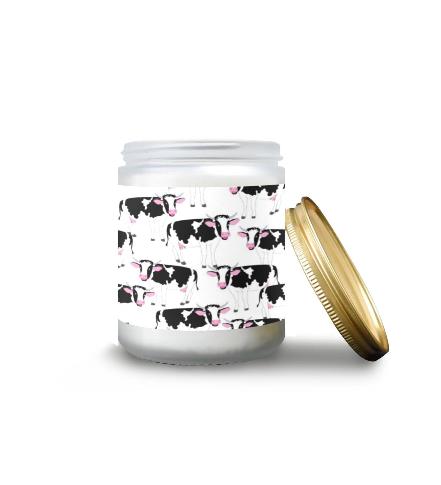 Vanilla Scented Candles - Aromatherapy Jar Candles Gift Set | Long Lasting 7 oz Candles for Home | Perfect Birthday Gifts for Women - Happy Cows - Buy Online on GoSupps.com