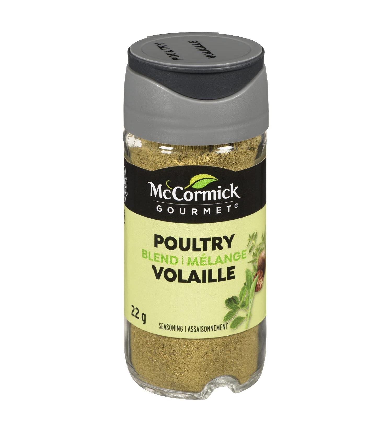 McCormick Gourmet (MCCO3) New Bottle Premium Quality Natural Herbs & Spices Poultry Seasoning 22g - Buy Online on GoSupps.com