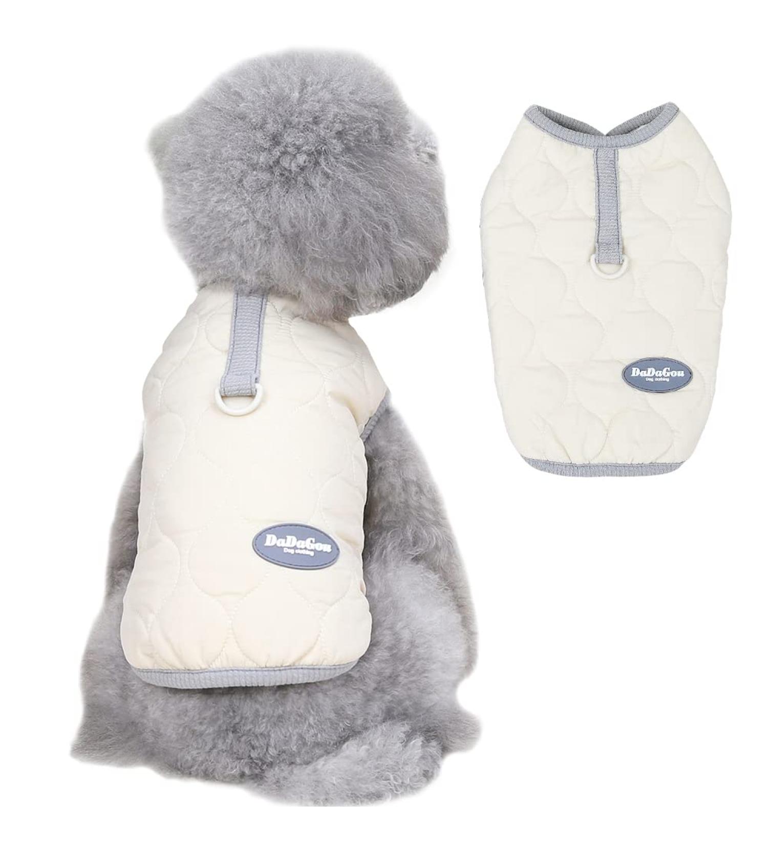 Mitili Dog Coat - Warm Waterproof Winter Jacket with Fleece for Small & Medium Dogs - Windproof White XXL - Buy Online on GoSupps.com