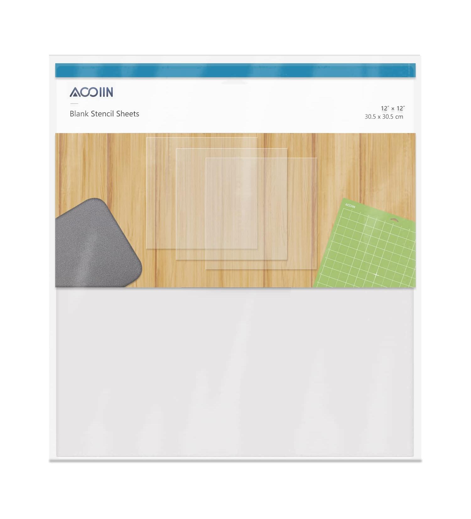 25 Pack 12x12 inches 4 mil Blank Stencil Material Mylar Template Sheets for Stencils - Buy Online on GoSupps.com