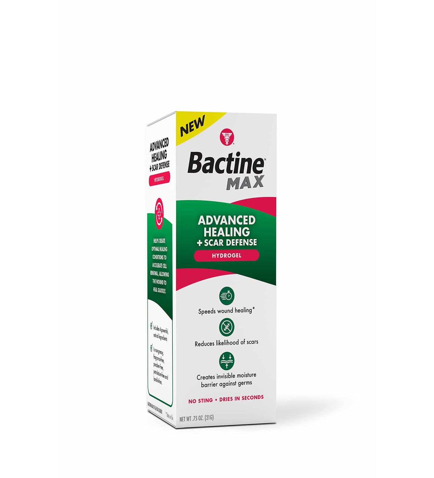 Bactine MAX Advanced Healing & Scar Defense Hydrogel 0.75oz | First Aid Wound Care - Buy Online on GoSupps.com