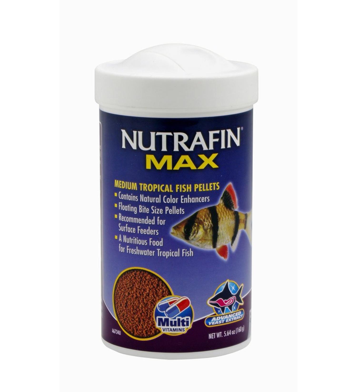 Nutrafin A6734 Max Tropical Fish Pellet 5.64-Ounce