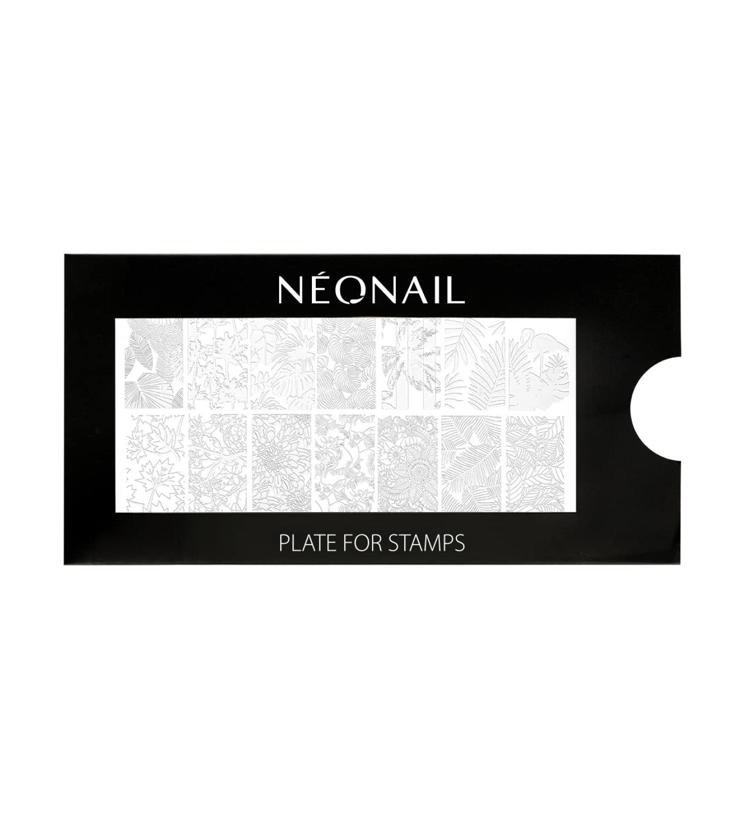 Neonail Stamping Plate 14 - Perfect Stencil for Nail Art & Design | Nail Stamp for French Nails | High-Quality Nail Art Supplies - Buy Online on GoSupps.com