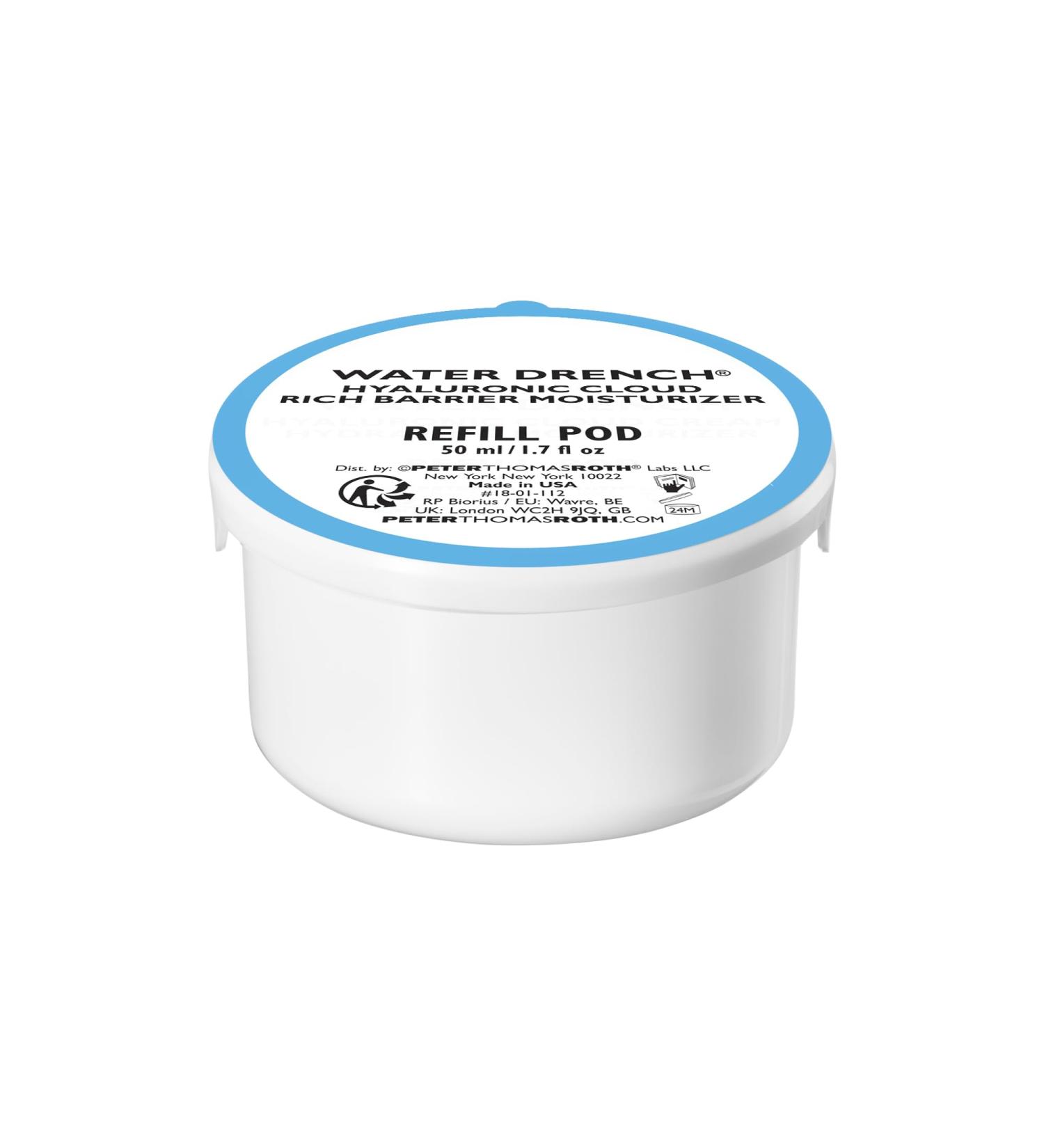 Peter Thomas Roth | Water Drench Hyaluronic Cloud Rich Barrier Moisturizer Refill Pod | Hyaluronic Acid Barrier Cream For Dry Skin Fragrance-Free - Buy Online on GoSupps.com