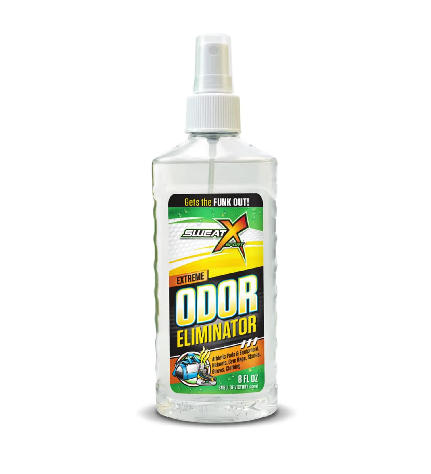 Sweat X Sport Extreme Odor Spray  Multipurpose Deodorizer for Stinky Shoes  Sports Equipment and All Odors  8 Ounce Concentrated Formula  No Washing Required Victory Scent 8 Ounce (Pack of 1) - Buy Online on GoSupps.com