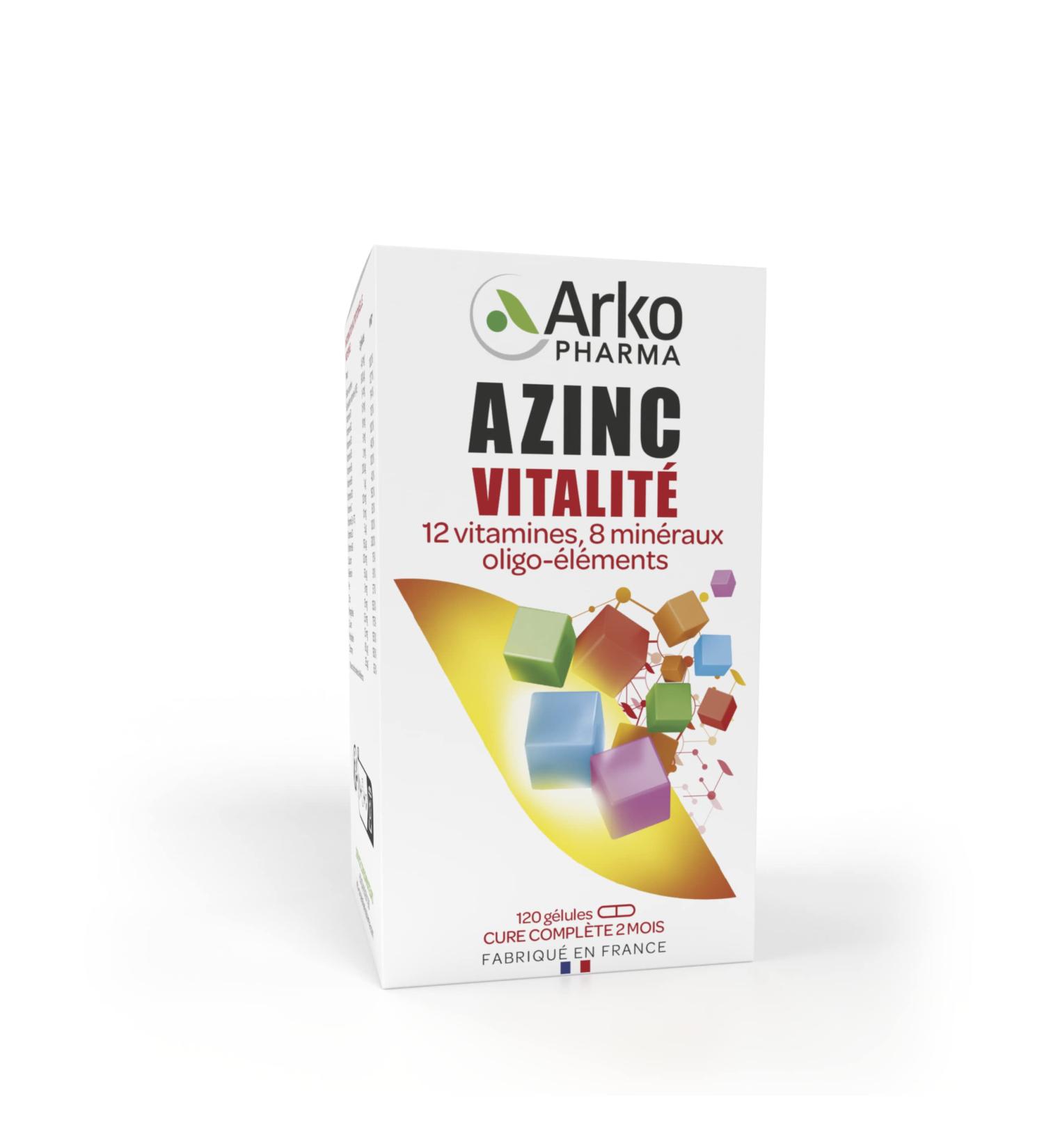 Azinc Vitality Reduces Overwork Fatigue Supports Intellectual Performance Ages 15 and Above 120 Capsules (Packaging May Vary) - Buy Online on GoSupps.com