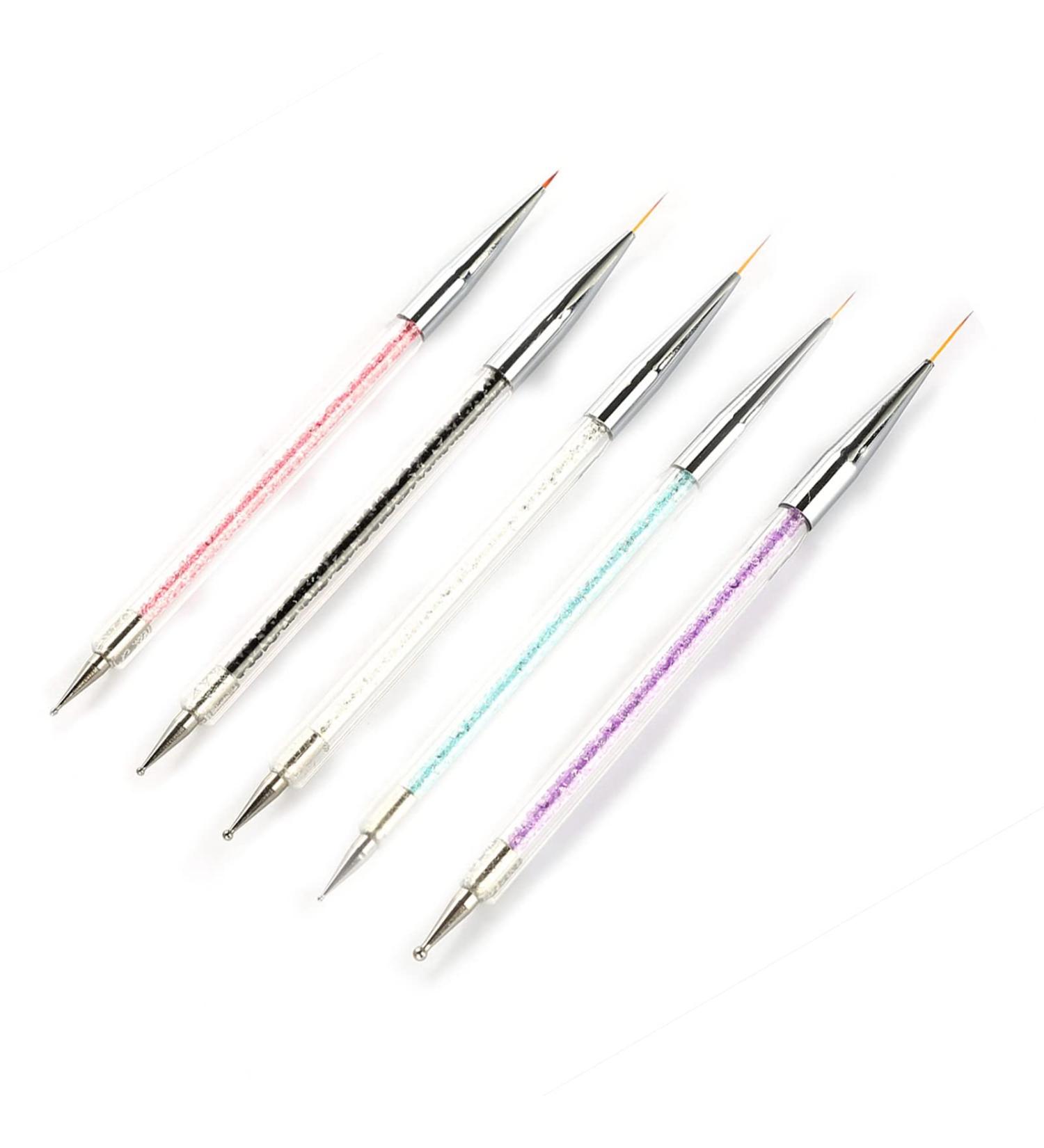 Sonew 5-Piece Nail Art Dotting Tools Kit | Crystal Dot Painting & Manicure Pens for DIY Nail Art - Buy Online on GoSupps.com