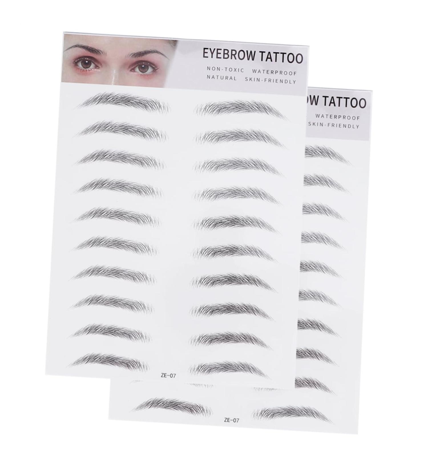 FOMIYES 4 Pcs 3d Eyebrow Stickers Eye Brow Shaping Kit 3d Brow Stickers Artificial 6d Makeup Tools 1 count (Pack of 1) Blackx2pcs - Buy Online on GoSupps.com