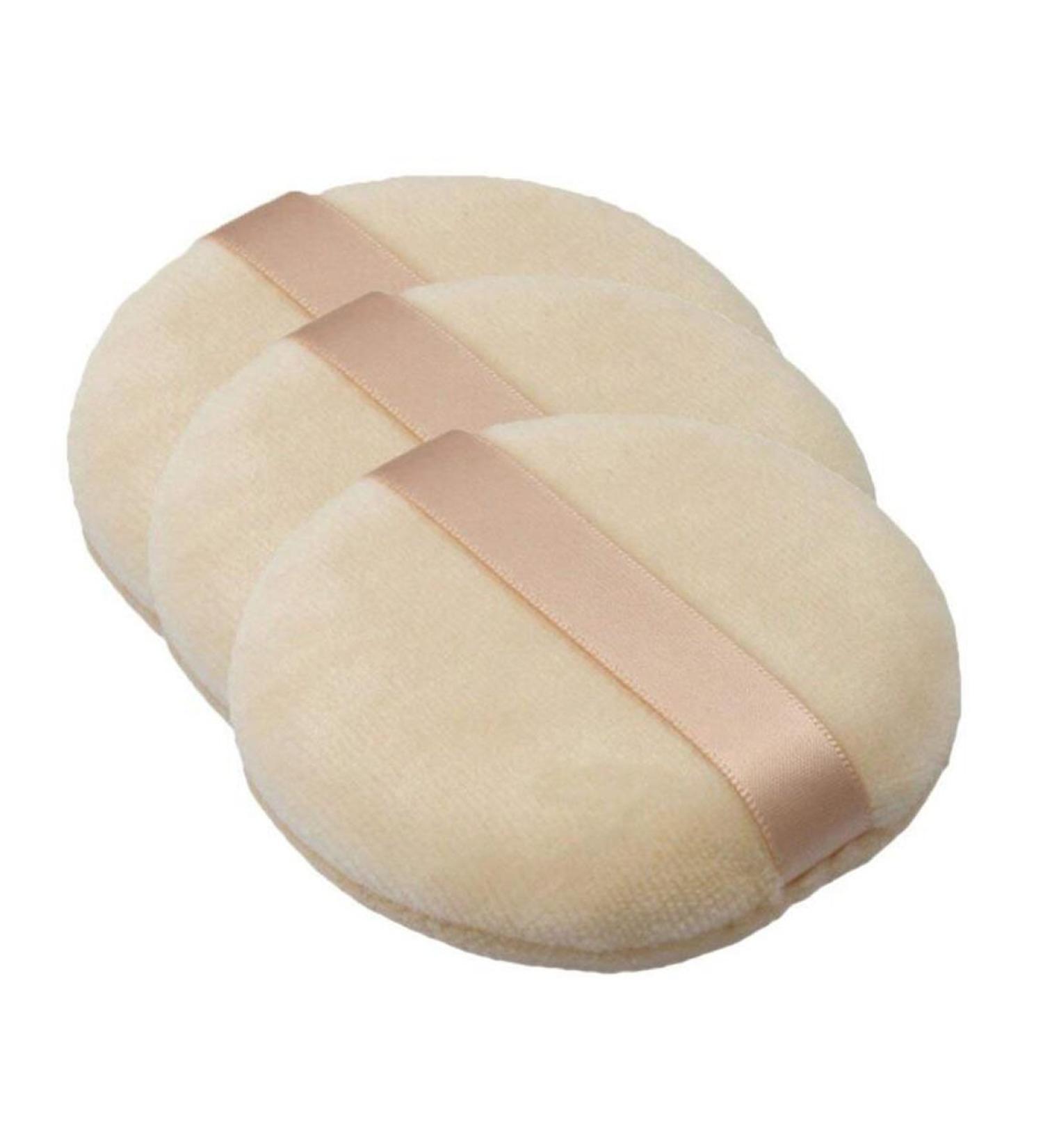 3PCS 3''Round Soft Sponge Powder Puffs Cosmetic Makeup Powder Puffs Cosmetic Makeup Accessories with Strap For DIY Beauty Use - Buy Online on GoSupps.com