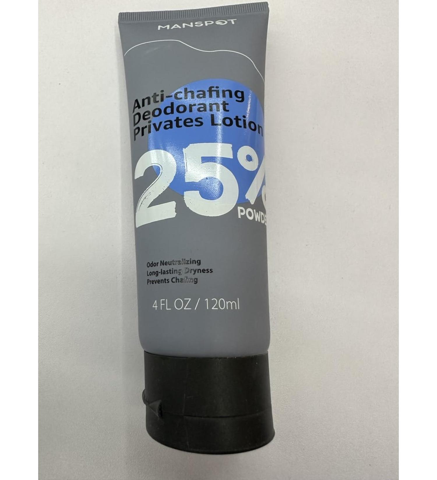 Buy Ball Deodorant Lotion to Powder for Men | Anti-Chafing & Odor Neutralizer - 4oz - Buy Online on GoSupps.com