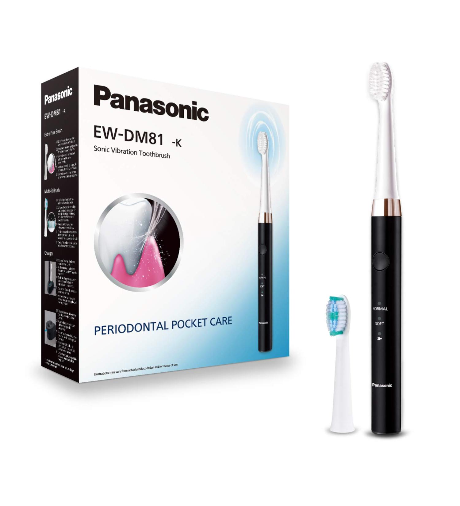 Panasonic EW-DM81-K503 Electric Toothbrush - 31 000 Movements/Min Timer 2 Modes Ergonomic Design International Shipping - Buy Online on GoSupps.com