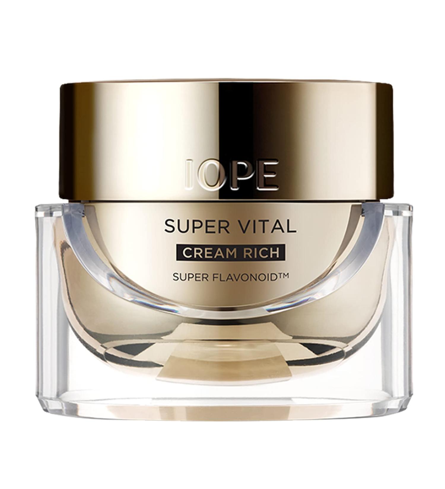 IOPE Super Vital Cream Rich 50ml - Anti-Aging Moisturizer for Brightening, Wrinkle Reduction, and Deep Hydration - Buy Online on GoSupps.com