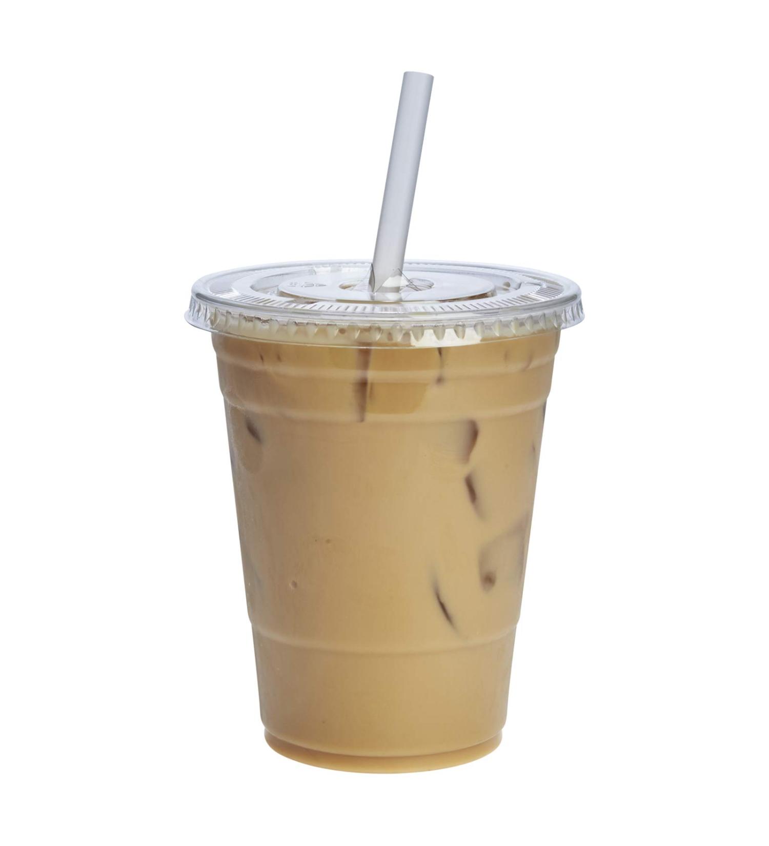 100 Sets 16 oz. Clear Plastic Cups with Flat Lids - Ideal for Parties and Events - Buy Online on GoSupps.com