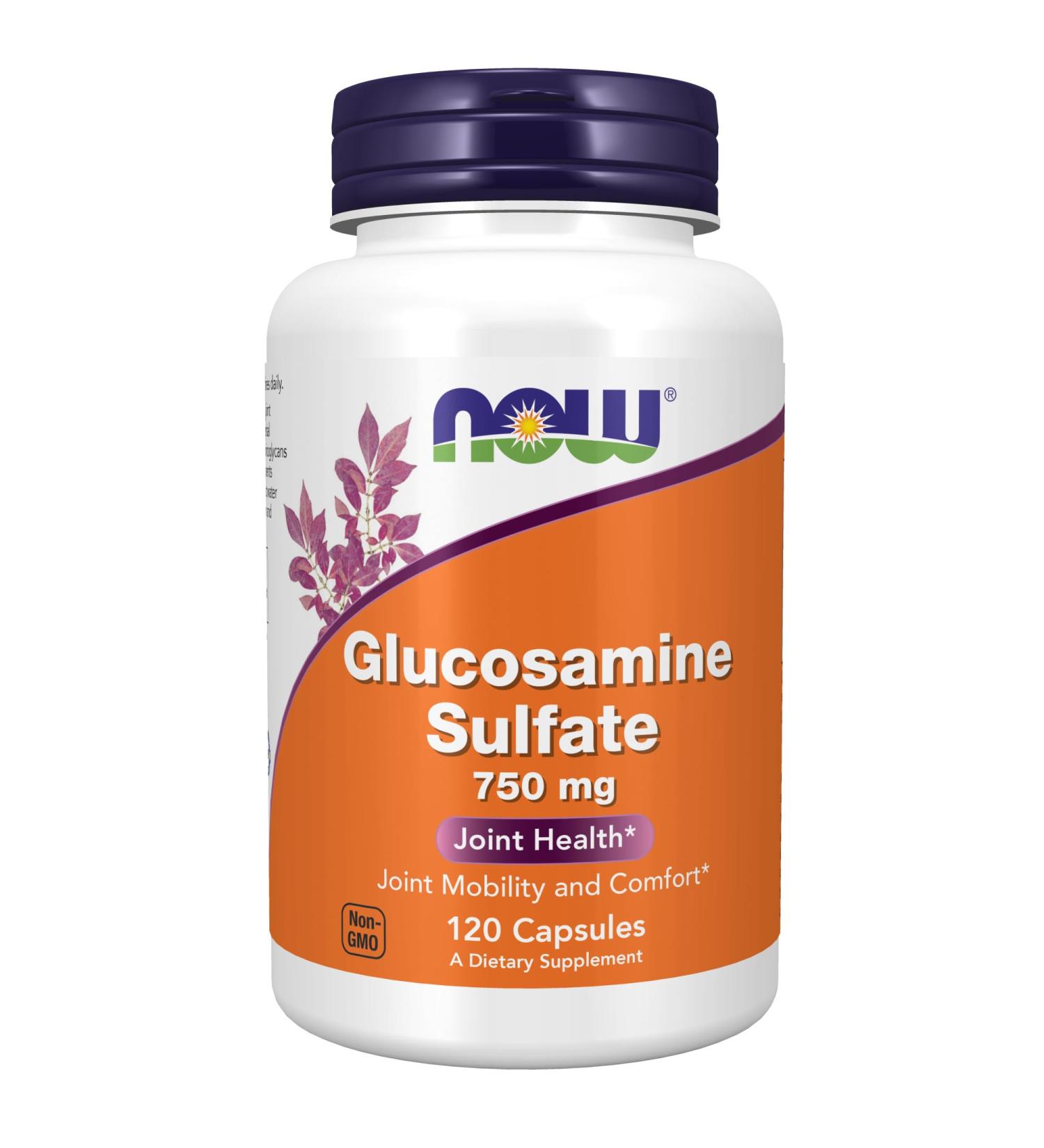 Now Foods Glucosamine Sulfate 750 mg - 120 Capsules for Joint Health | Buy Internationally - Buy Online on GoSupps.com