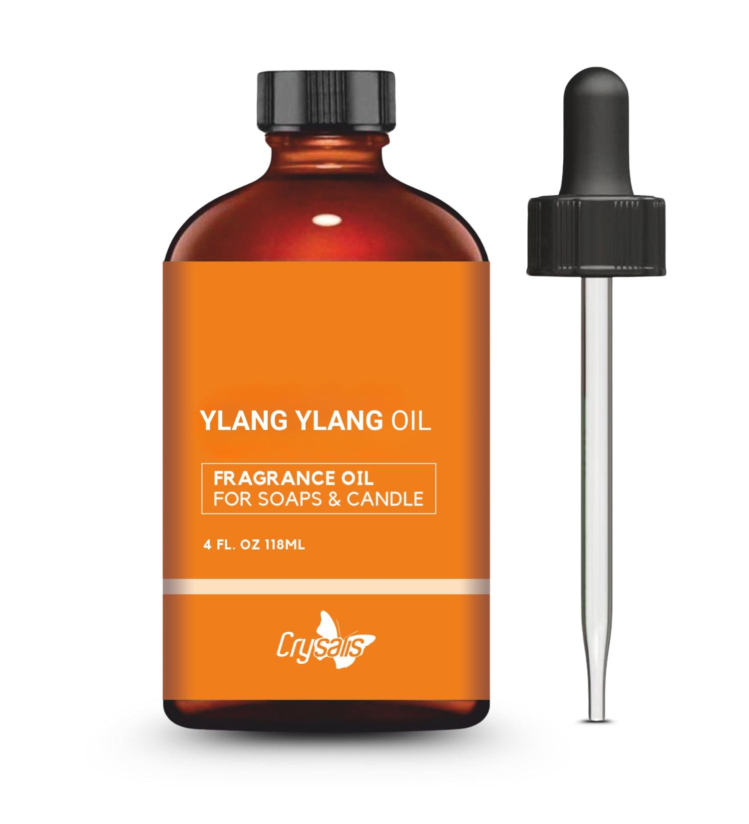 Crysalis Ylang Ylang Fragrance Oil for Candle Making Soap Making Wax Melts Diffusers & DIY Crafts Long-Lasting Scent 4 oz / 118 ml Ylang Ylang 4 Fl Oz (Pack of 1) - Buy Online on GoSupps.com