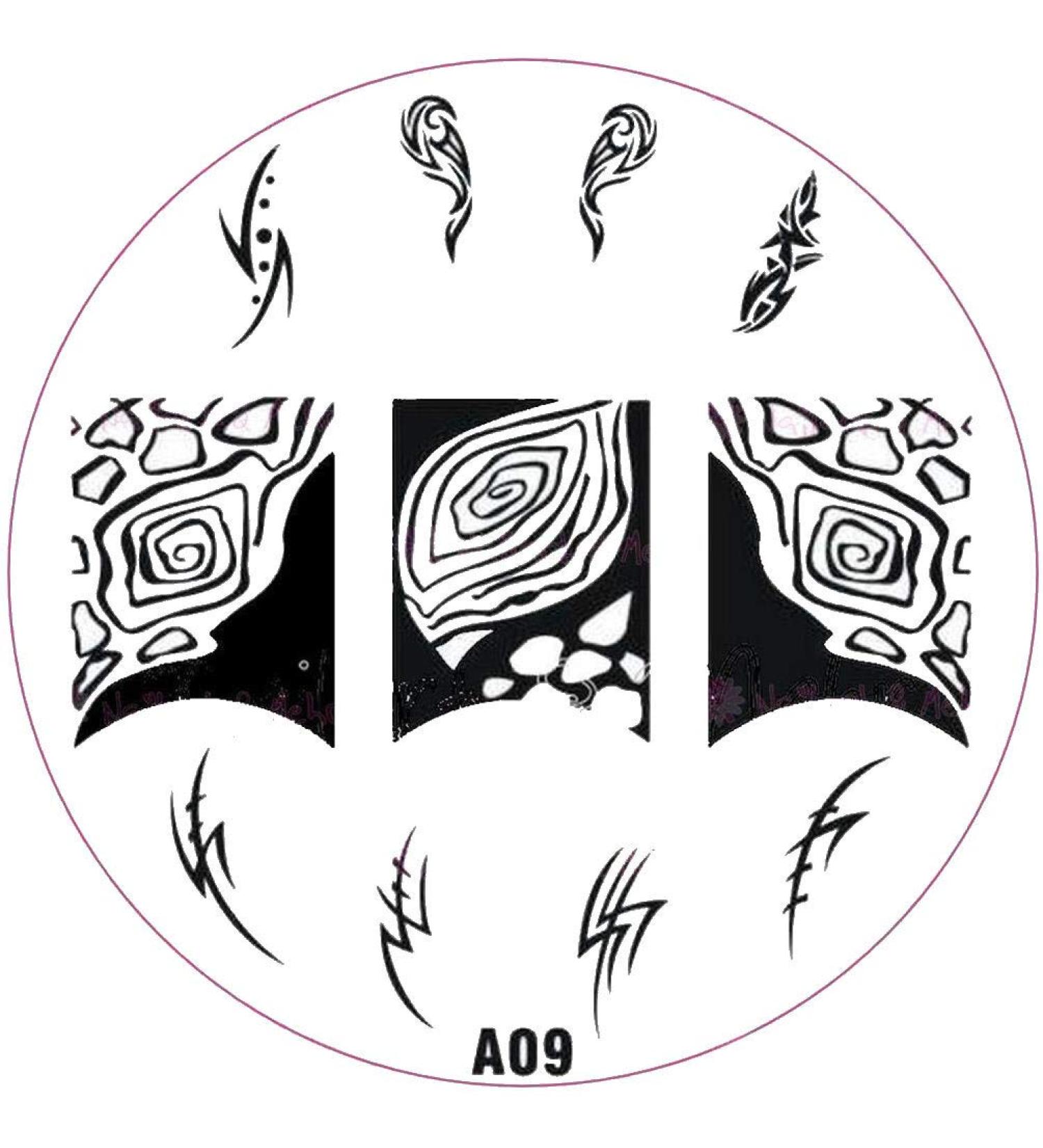 ++SPECIAL ITEM++ Stamping stencil A-Series: A09 Ornaments