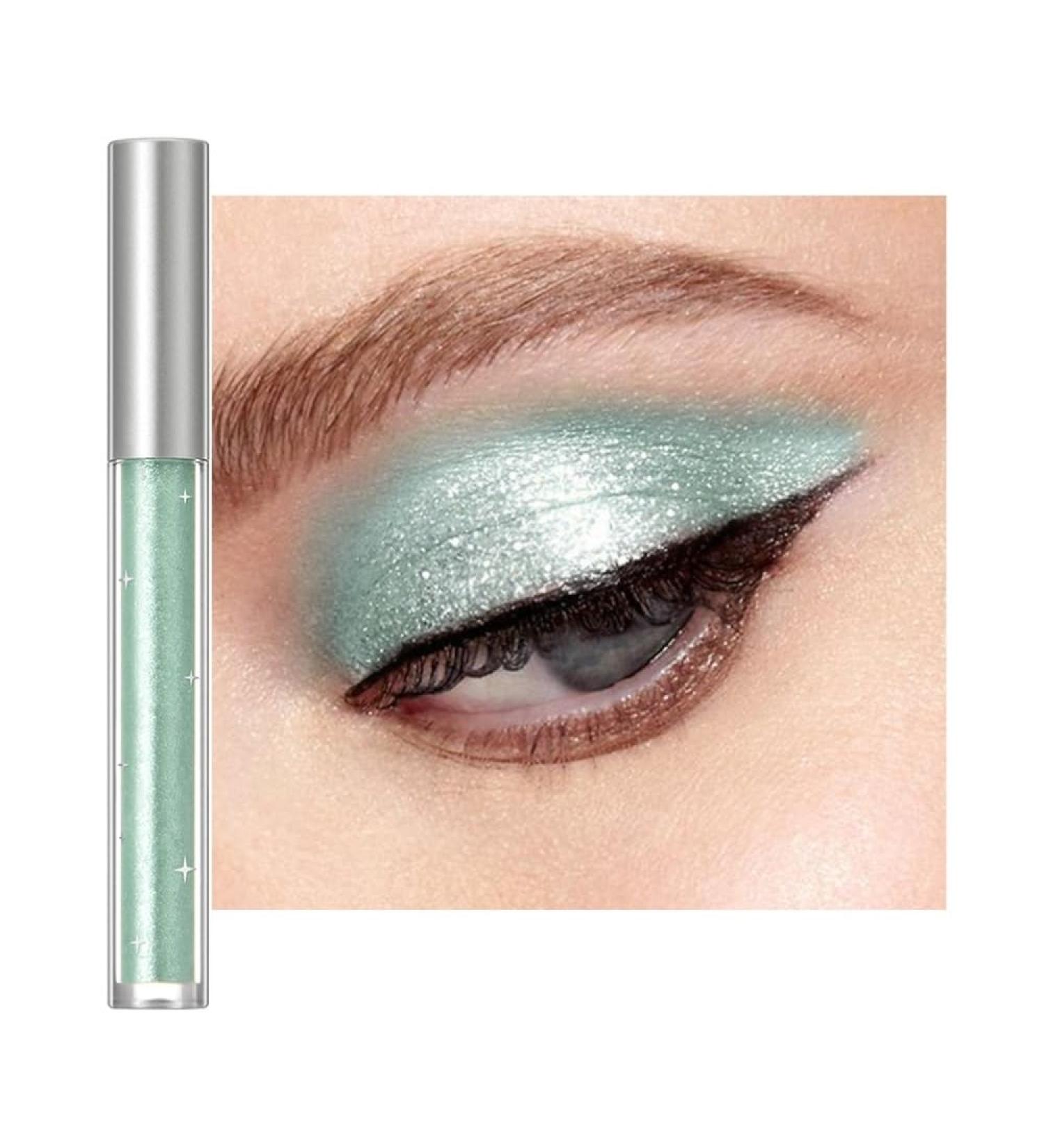  HIFFEY Pearlescent glitter eyeshadow long-lasting liquid coated eyeliner silky texture high shine easy to wear sparkling eye makeup (Color: 2) - Buy Online on GoSupps.com