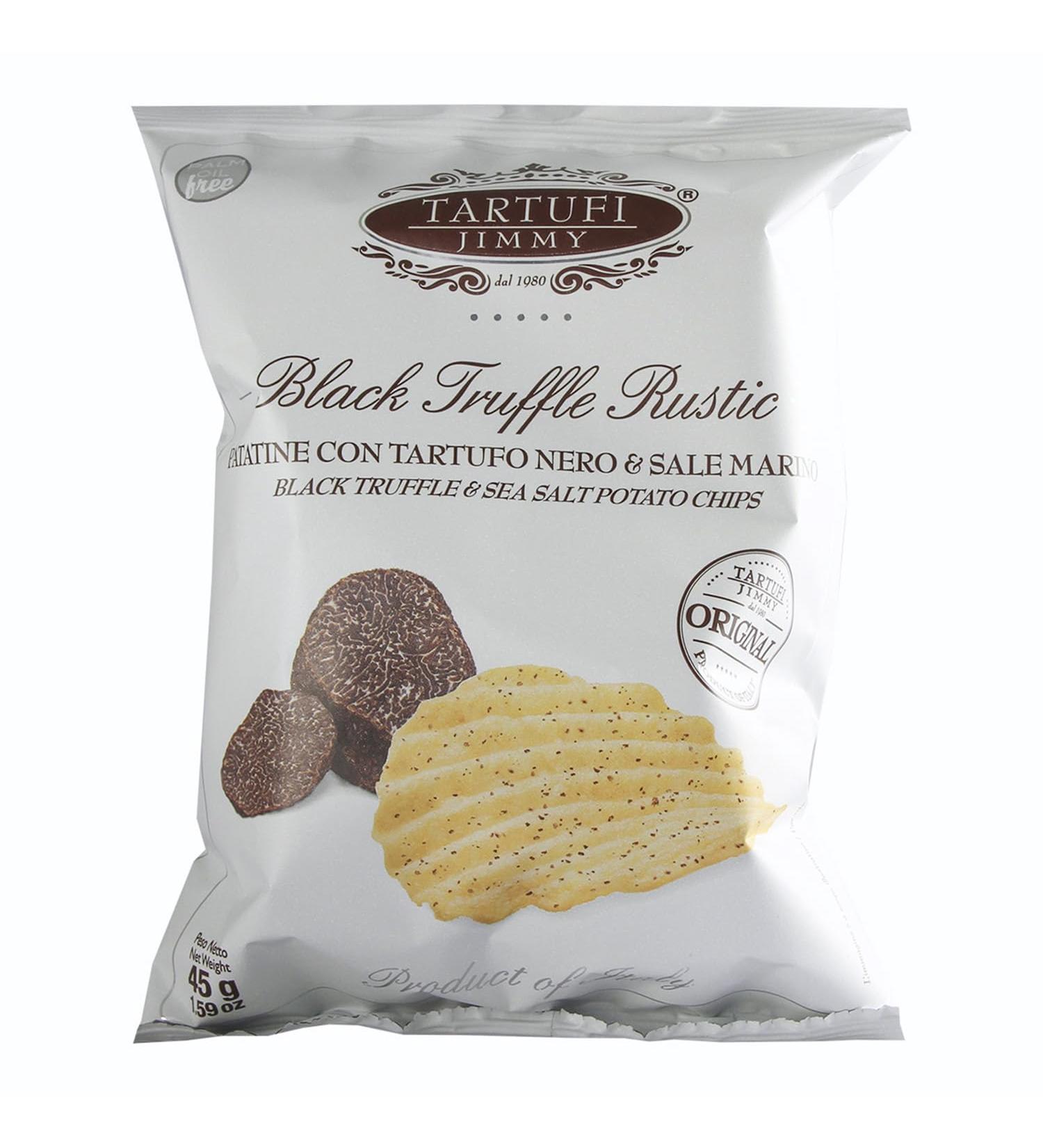 Chips Rustiques Truffe Noire et Sel Marin 45g | Lot de 6 | Produit en Italie - Buy Online on GoSupps.com