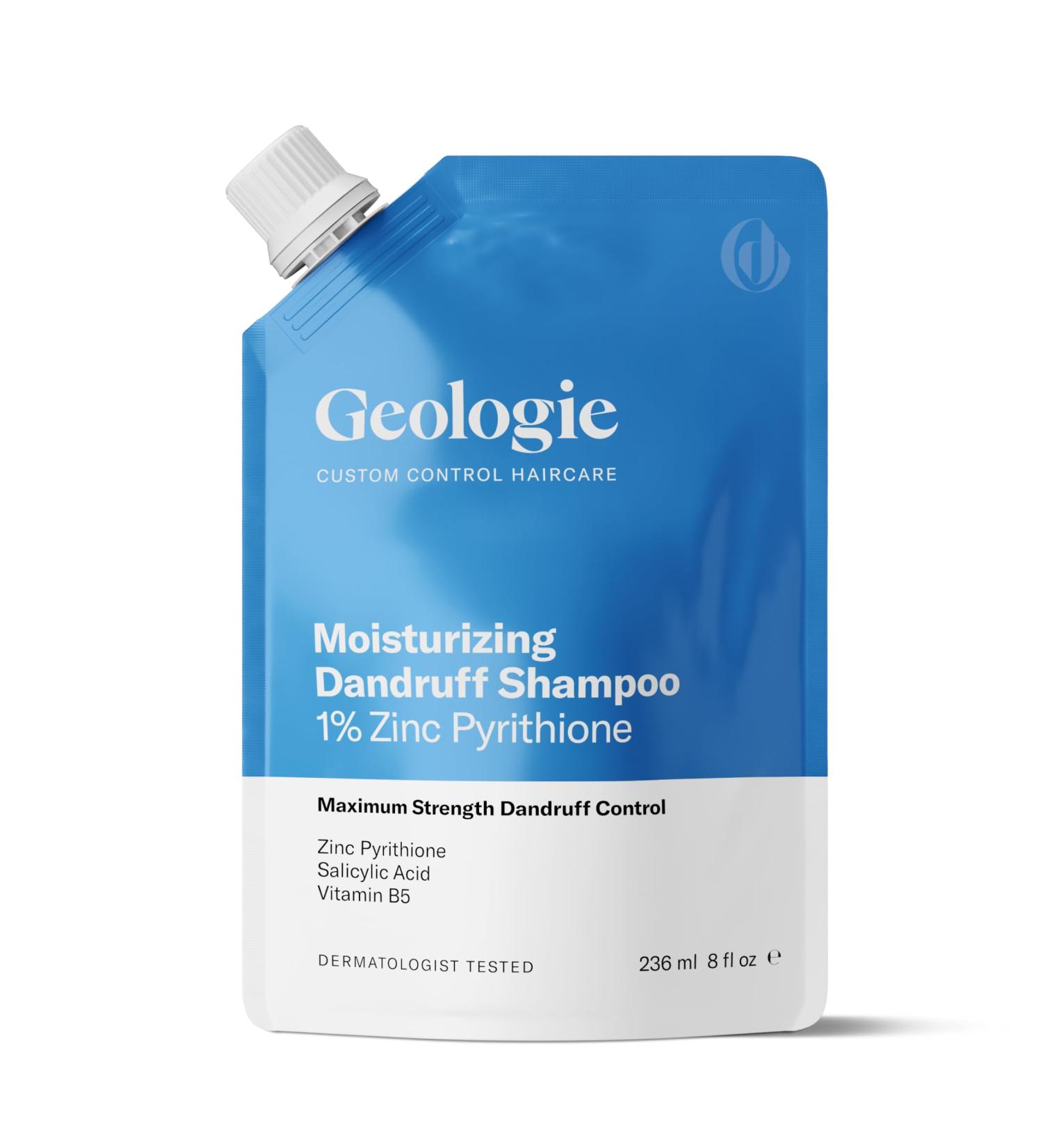 Geologie Moisturizing Dandruff Shampoo - 1% Zinc Pyrithione | Effective Dandruff Relief - International Shipping Available - Buy Online on GoSupps.com