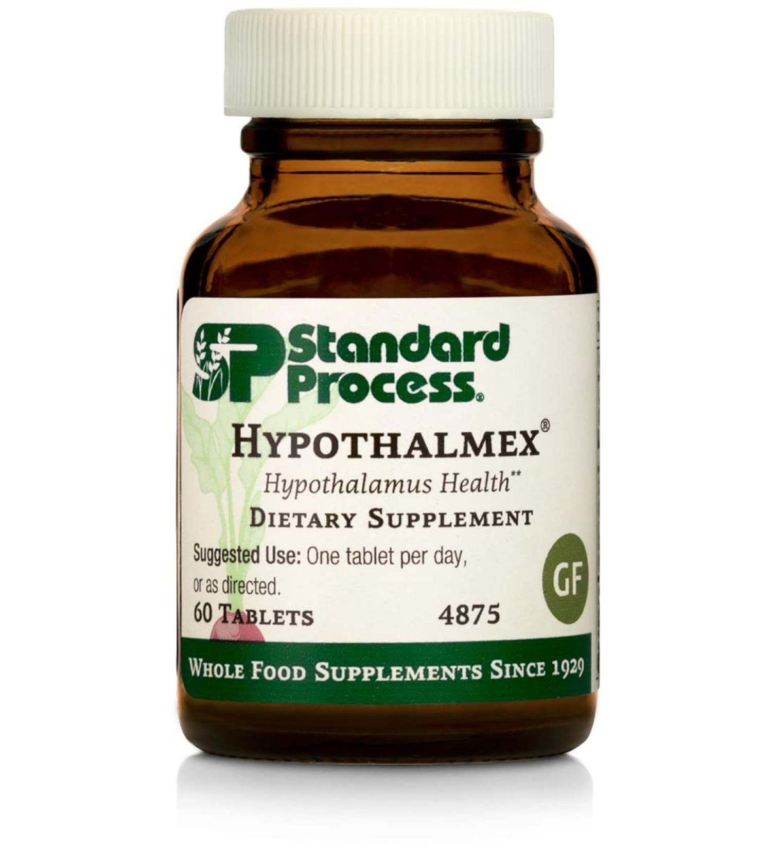 Standard Process Hypothalmex - Brain Support Supplement with Magnesium Citrate & Calcium - 60 Tablets - Buy Online on GoSupps.com