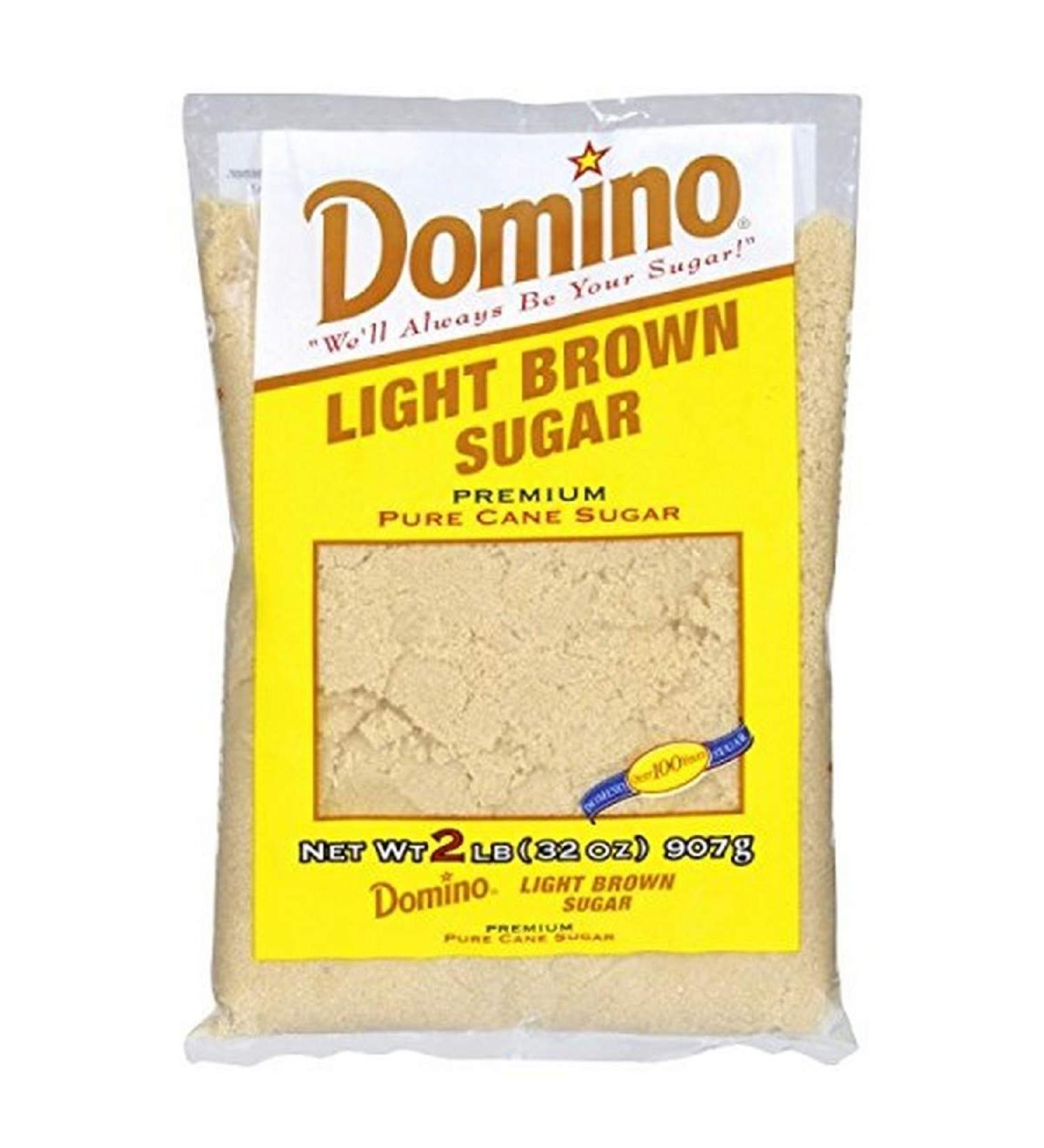Domino Premium Pure Cane Sugar, Light Brown, 2 lb 2 Pound (Pack of 1)