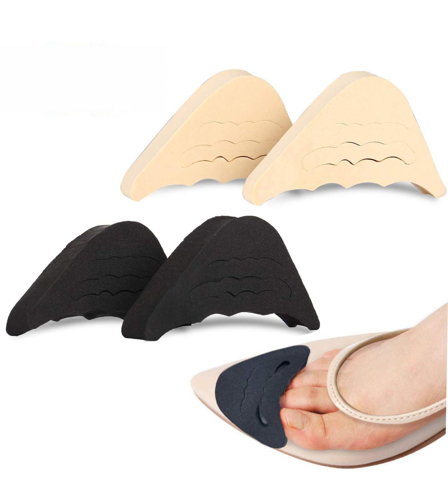 Buy 2 Pairs Shoe Filler Inserts - Reduce Slip & Improve Fit for Men Women Kids - Perfect for Pumps Flats Sneakers in Black & Skin Color - Buy Online on GoSupps.com