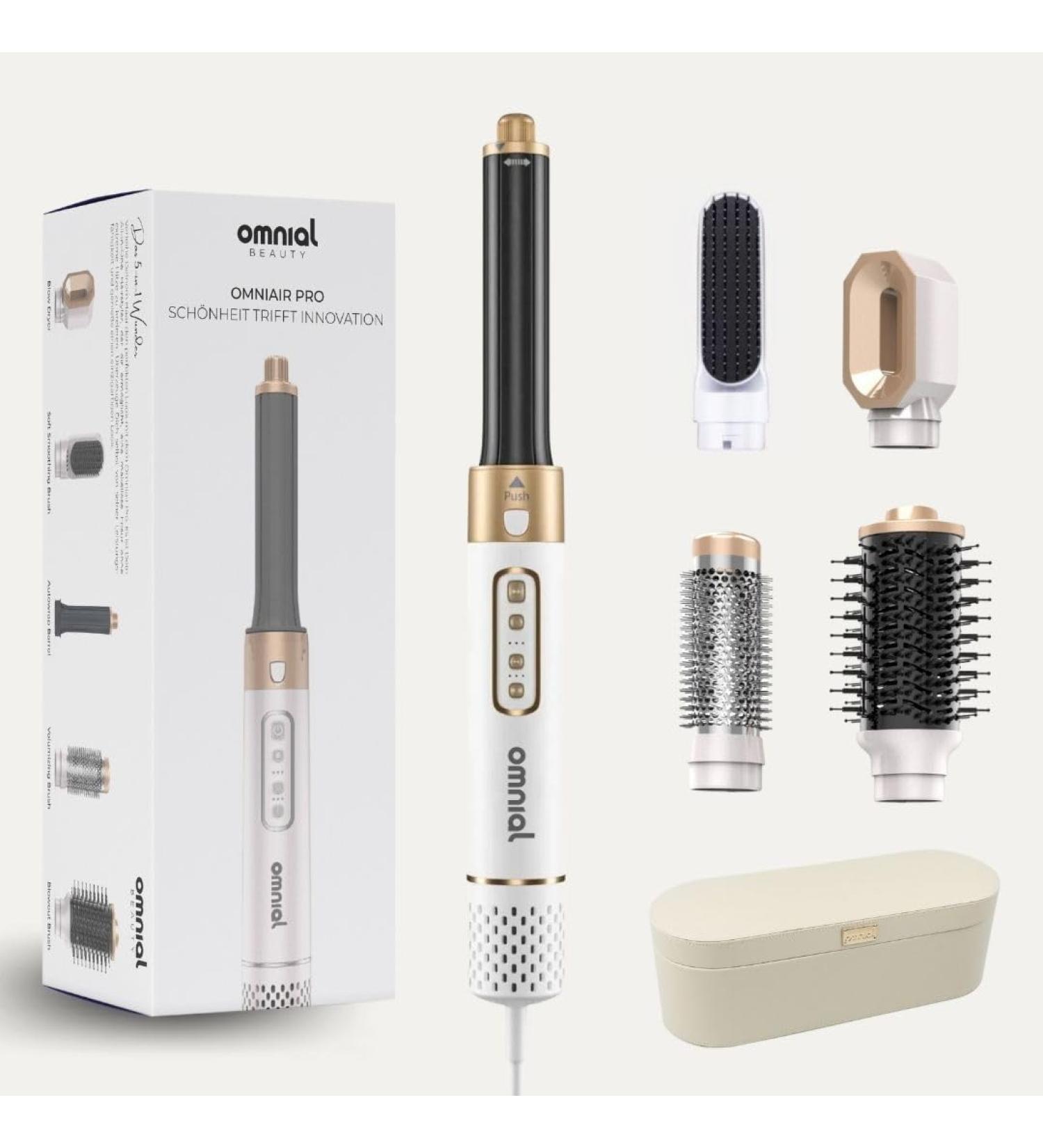 Omnial Omniair Pro 5in1 Hairstyler Set - Versatile Styling with 3 Temperature Levels & Coldshot Function for All Hair Types - International Shipping Available - Buy Online on GoSupps.com