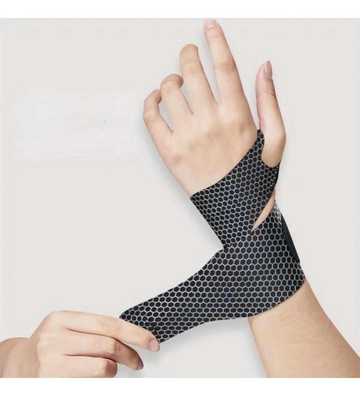 Ultra Thin Wrist Brace for Carpal Tunnel - Adjustable Lightweight & Breathable - Sport Support for Men & Women - Order a Size Up - Black - Buy Online on GoSupps.com