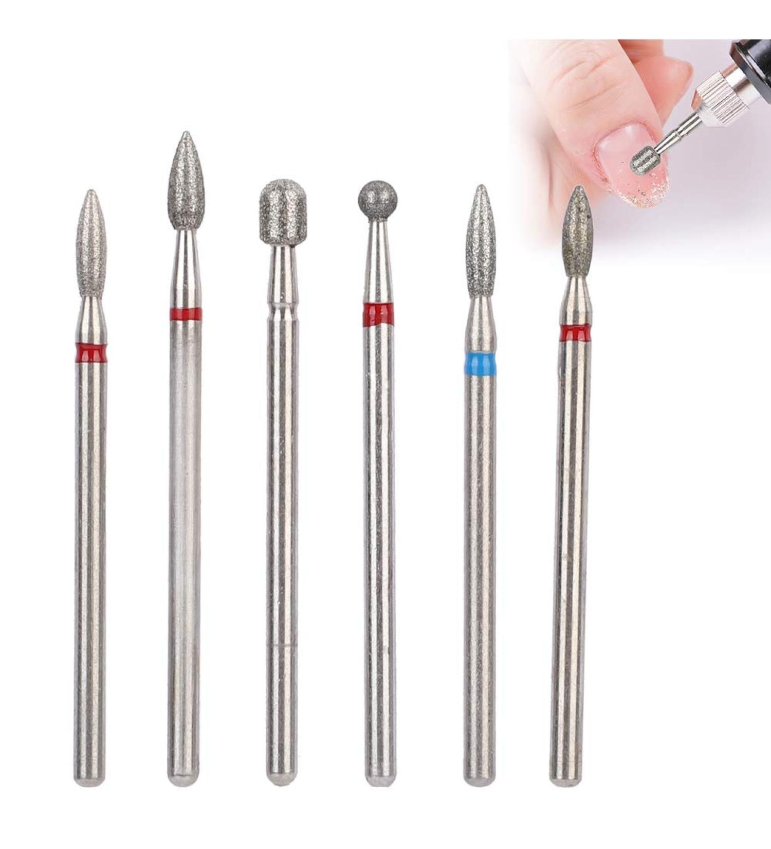 Nail Drill Bits Ceramic Nail Mill Bits Professional Remove Gel Acrylic Cuticle Diamond Tungsten Carbide Tools for Nail Beautify Polishing Clear Care Manicure Pedicure(JG#9) - Buy Online on GoSupps.com