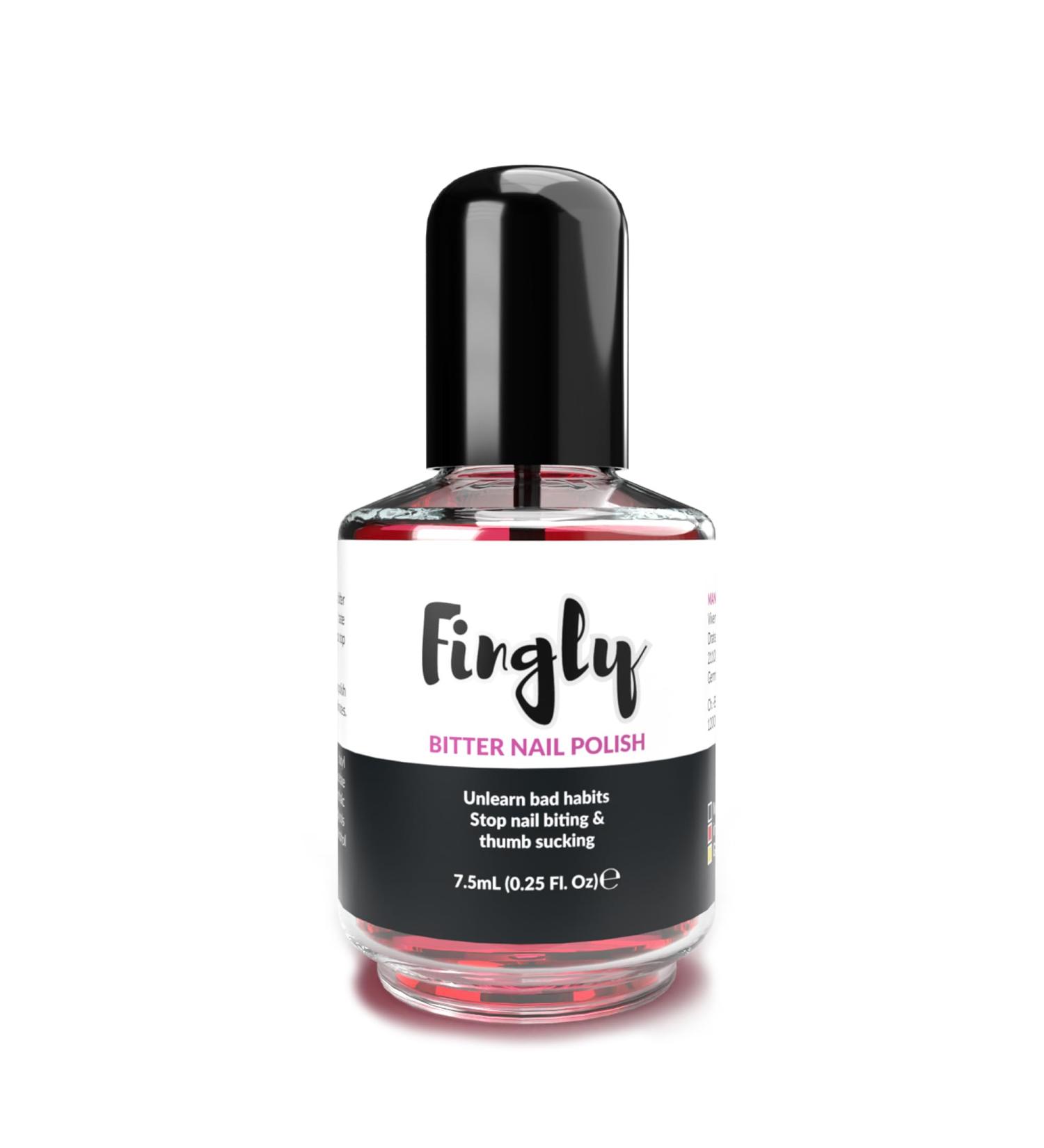 Fingly Bitter Nail Polish 7.5ml - Stop Nail Chewing & Promote Healthy Growth | Child-Friendly Formula Against Nail Biting - Buy Online on GoSupps.com