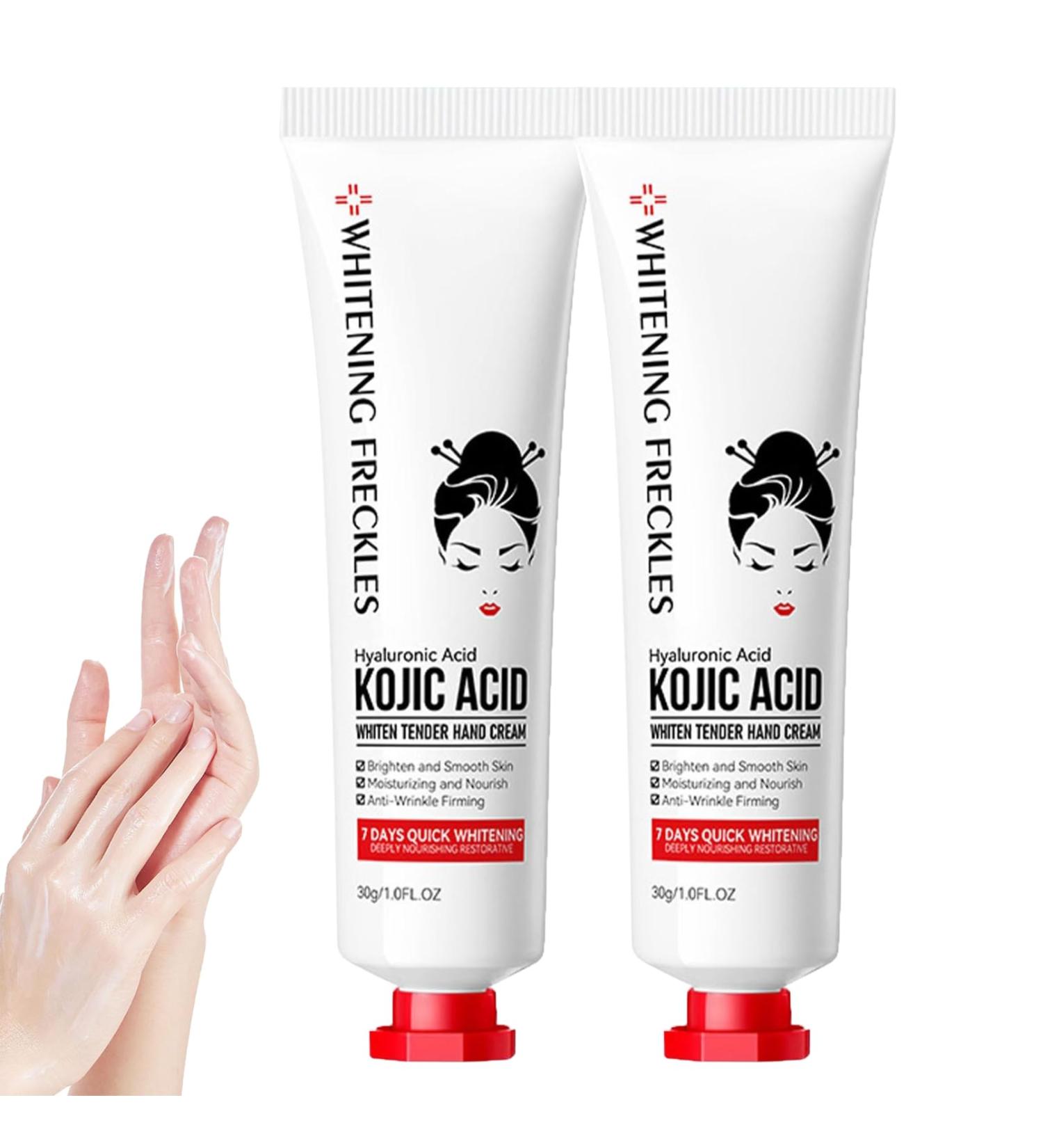 Kojic Acid Hand Cream Kojic Acid Cream Kojic Acid Cream for Hands Moisturizing Nourishing Hydrating Hand Creams Improve Dry Smoothing Skin Beauty Hands Winter Skin Care (2) - Buy Online on GoSupps.com