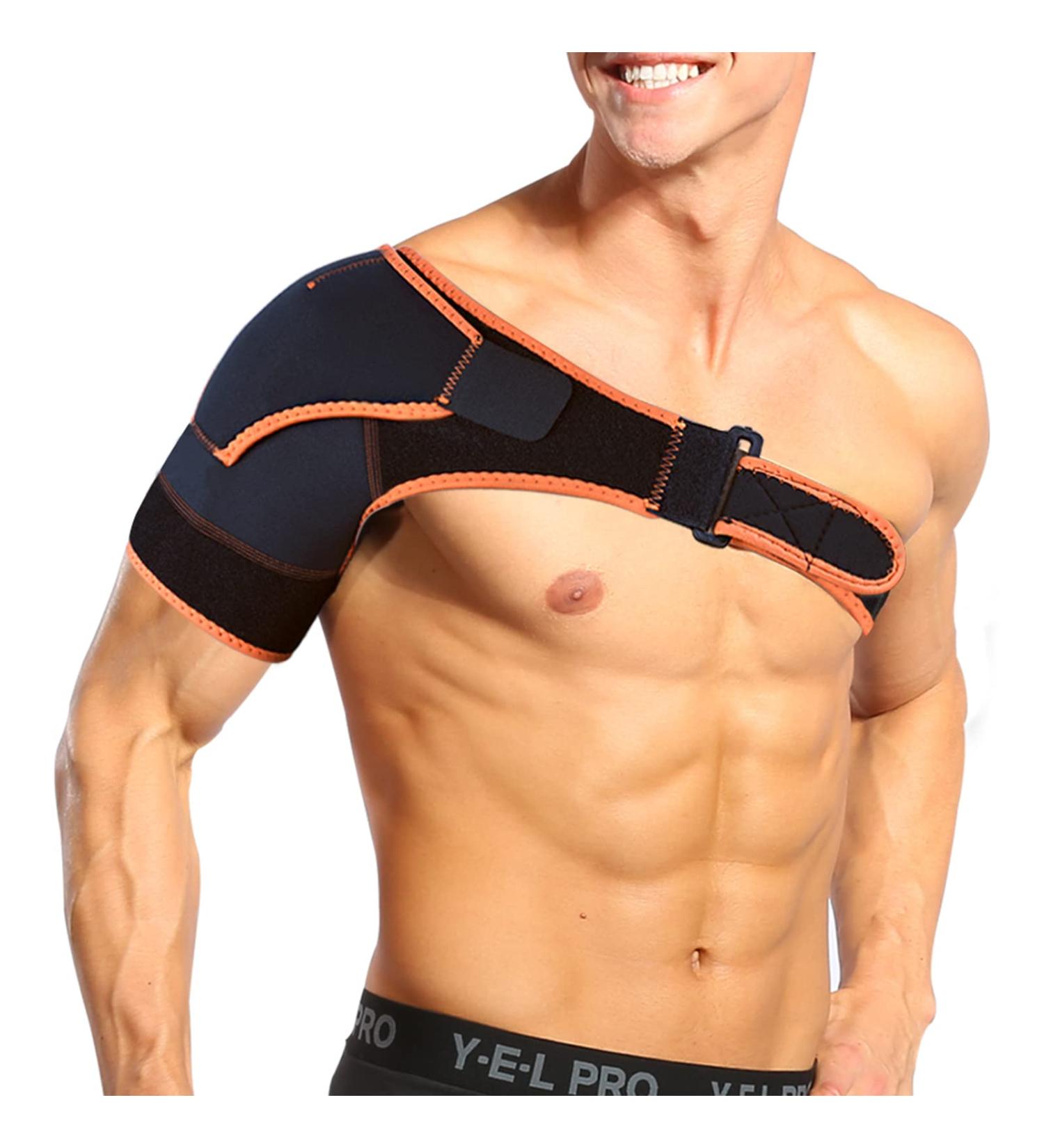 VGEBY1 Adjustable Shoulder Brace - Compression Support Wrap for Men & Women | Ideal for Sports & Gym - International Shipping - Buy Online on GoSupps.com