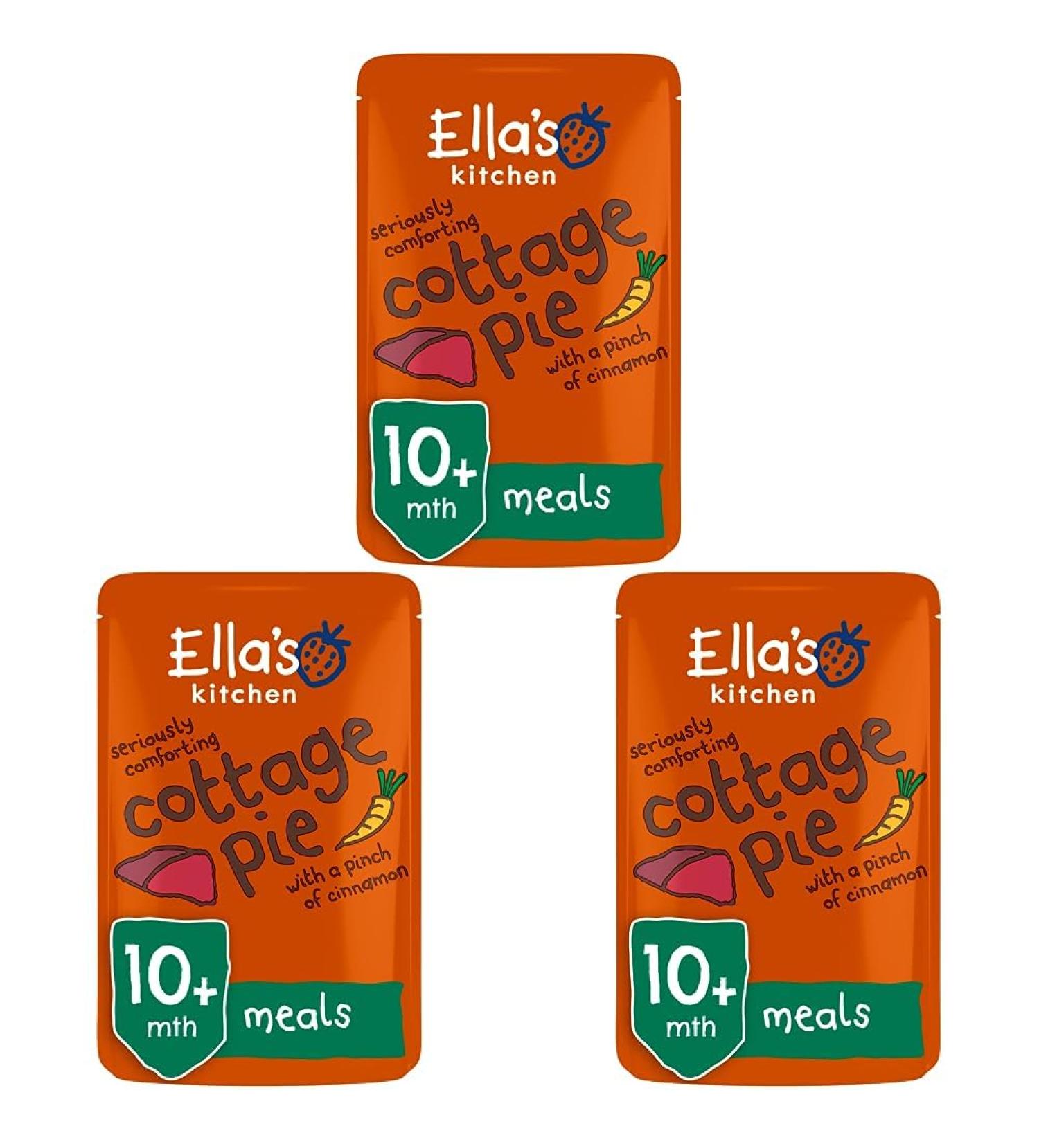 Ella's Kitchen Organic Cottage Pie Baby Pouch 10+ Months 190g (Pack of 3) large (Pack of 3) Cottage Pie