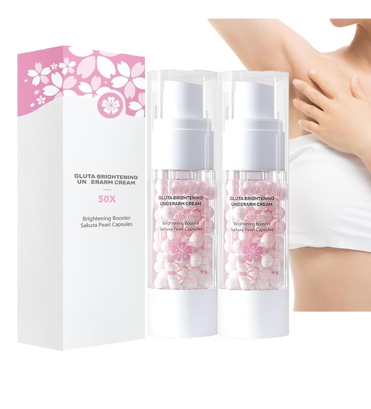 Underarm Whitening Cream Cherry Blossom Pearl Whitening Cream Japanese Cherry Blossom Private Whitening Cream Body Exfoliating Gel - Buy Online on GoSupps.com