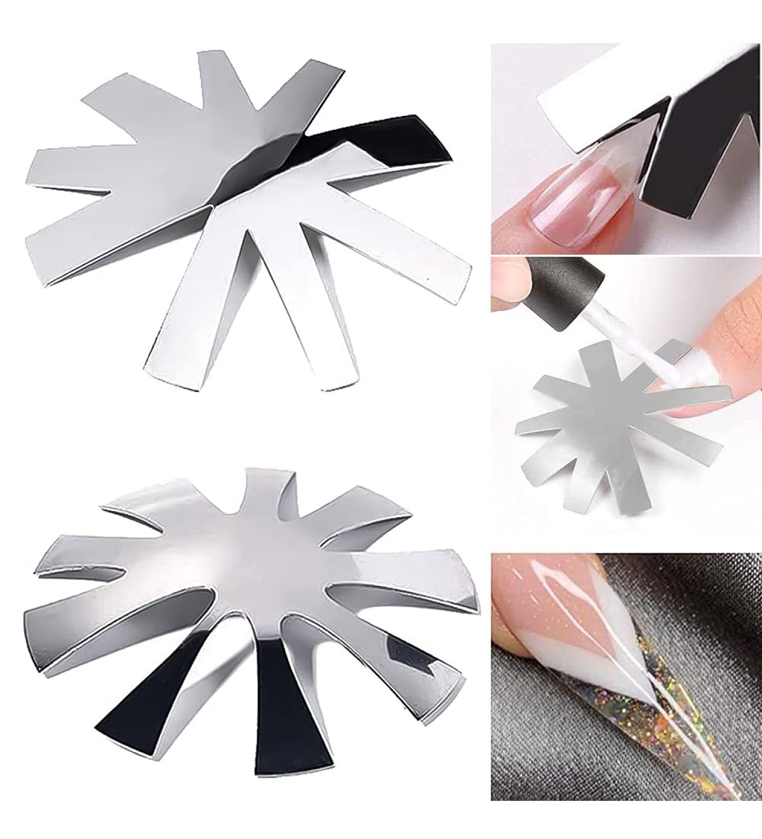 French Smile Liners - Stainless Steel V-Shape & U-Shape Nail Art Cutter for Perfect French Tips - Buy Online on GoSupps.com