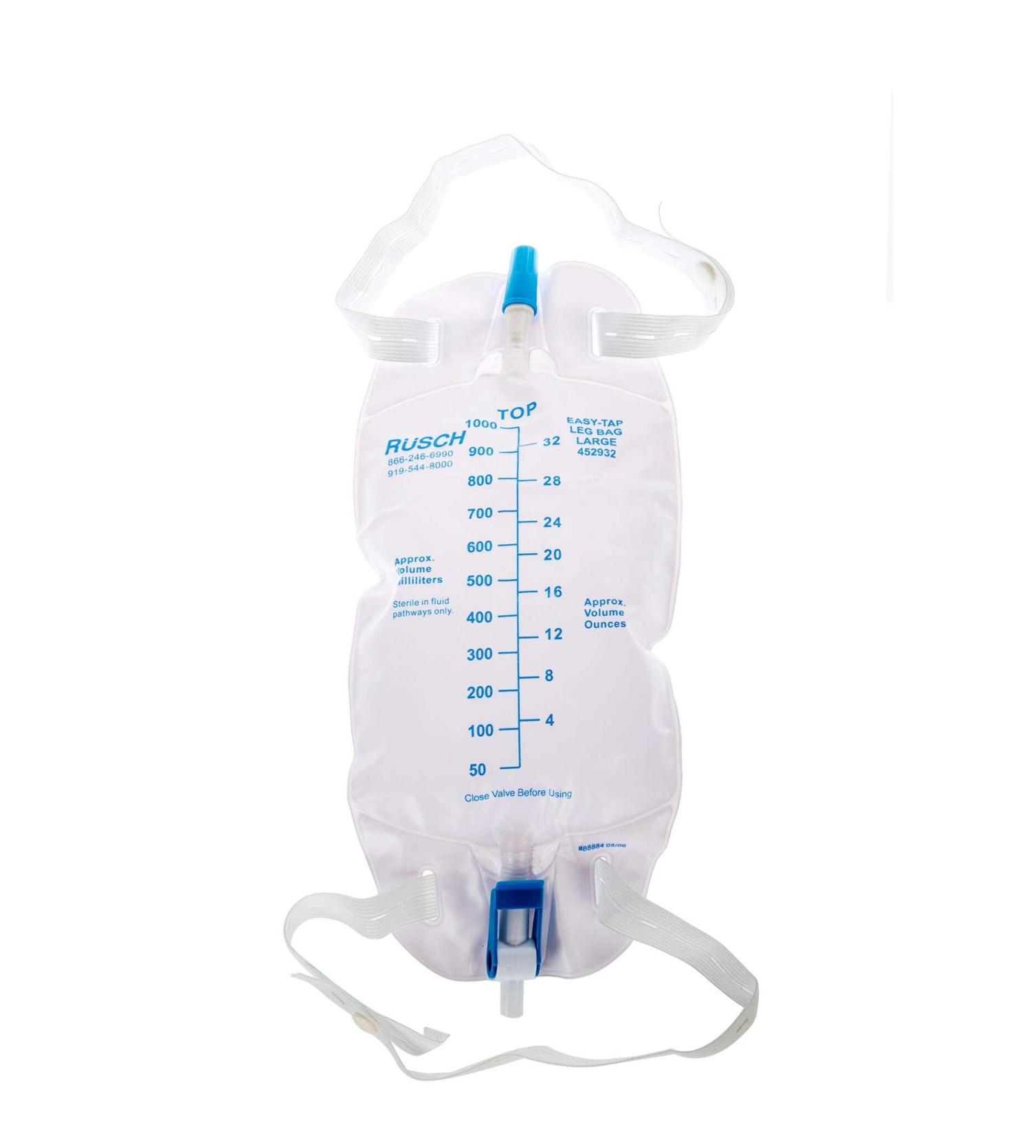 Teleflex Rusch Leg Bag 1000ml (32 oz) - Durable Comfortable & Secure International Shipping Available - Buy Online on GoSupps.com