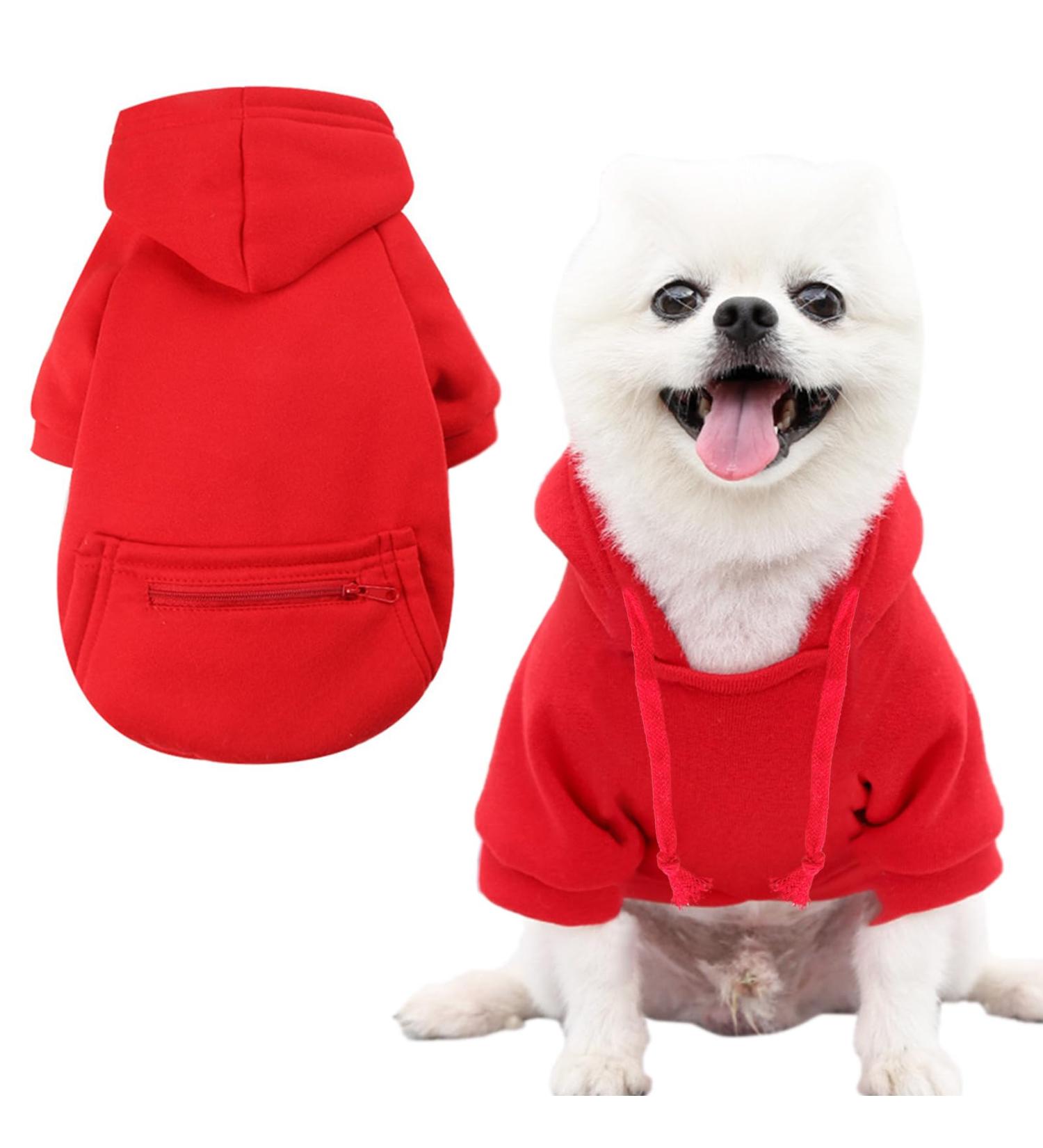 JECIKELON Winter Pullover Sweatshirts for Small Chihuahuas - Cozy & Stylish Dog Apparel (Big Y02-Rot) - Buy Online on GoSupps.com