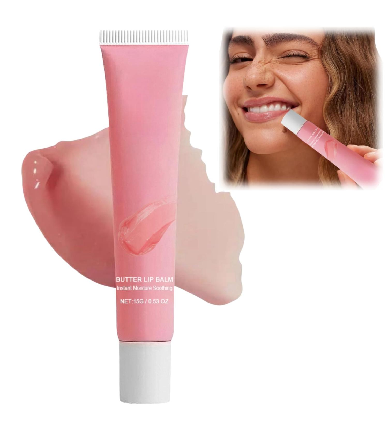 Lip Butter Balm Lip Balm Stick Hydration Sheer Tinted Soothing Lip Care Lip Moisturiser Hydrating Lip Balm Chapped Lips Treatment Lip Balm for Dry Lips Lip Repair Pink Lip Balm - Buy Online on GoSupps.com