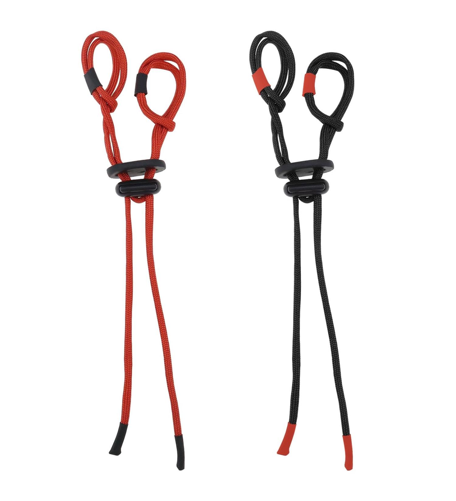 Ecsing 2-Pack Adjustable Archery Finger Loops | Recurve Bow Accessories | Red & Black Replacement Rope - Buy Online on GoSupps.com